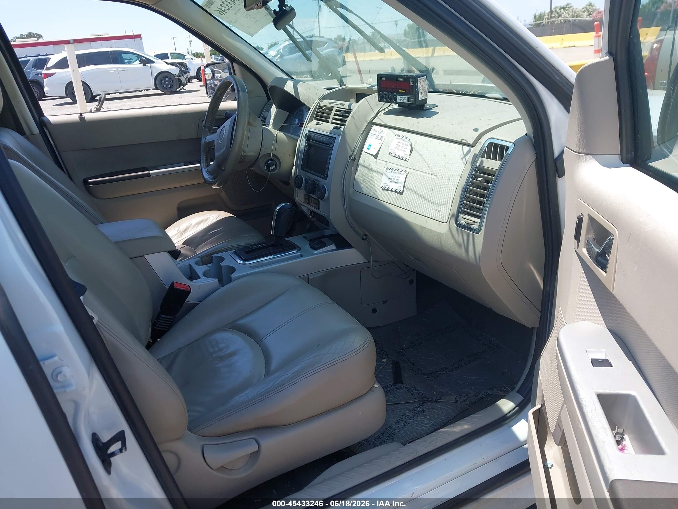 2008 Mercury Mariner VIN 4M2CU29H08KJ23474 IAAI salvage auction — Normal Wear, Clear - Dealer Only (California), sold $125 on 2026-07-09 (photo 5)