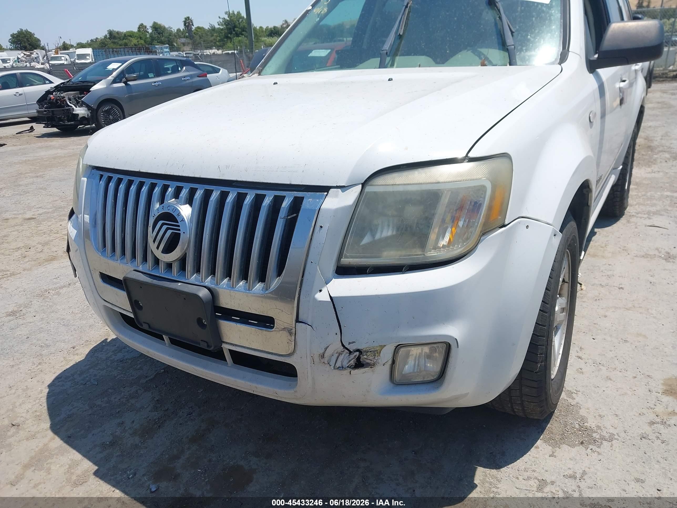 2008 Mercury Mariner VIN 4M2CU29H08KJ23474 IAAI salvage auction — Normal Wear, Clear - Dealer Only (California), sold $125 on 2026-07-09 (photo 6)