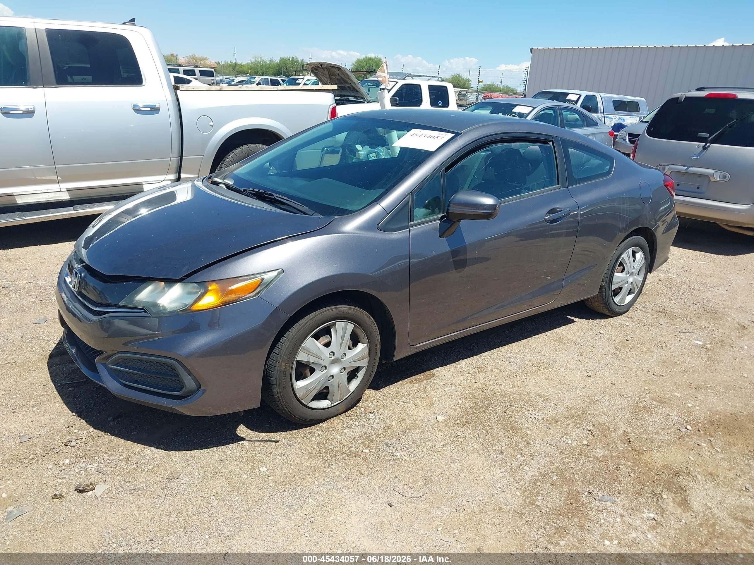 2015 Honda Civic VIN 2HGFG3B50FH516350 IAAI salvage auction — Normal Wear, Clear-Dealer Only (Arizona), sold $1,725 on 2026-07-02 (photo 2)