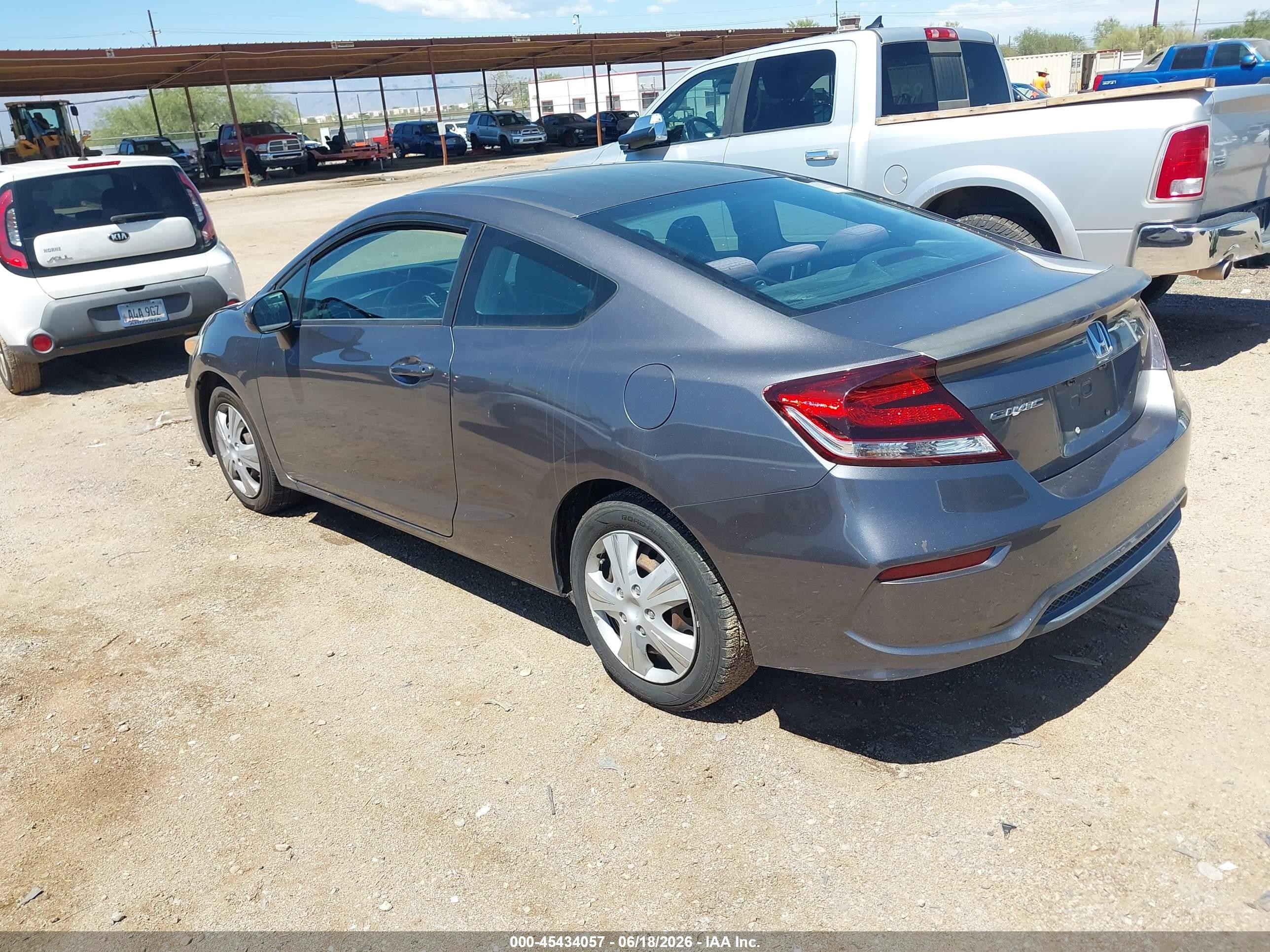 2015 Honda Civic VIN 2HGFG3B50FH516350 IAAI salvage auction — Normal Wear, Clear-Dealer Only (Arizona), sold $1,725 on 2026-07-02 (photo 3)