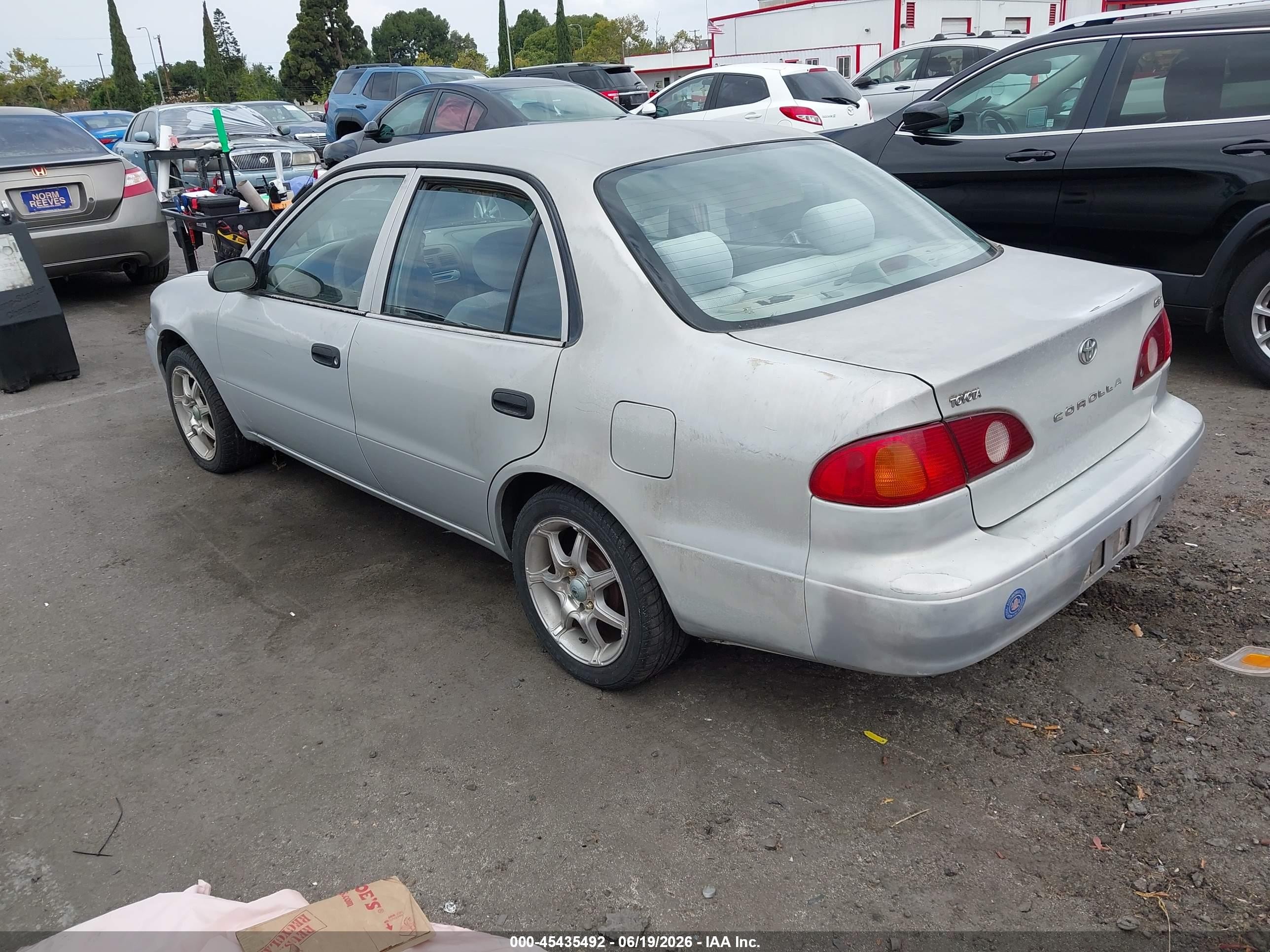 2001 Toyota Corolla VIN 1NXBR12EX1Z445042 IAAI salvage auction — Normal Wear, Clear - Dealer Only (California), sold $650 on 2026-07-02 (photo 3)