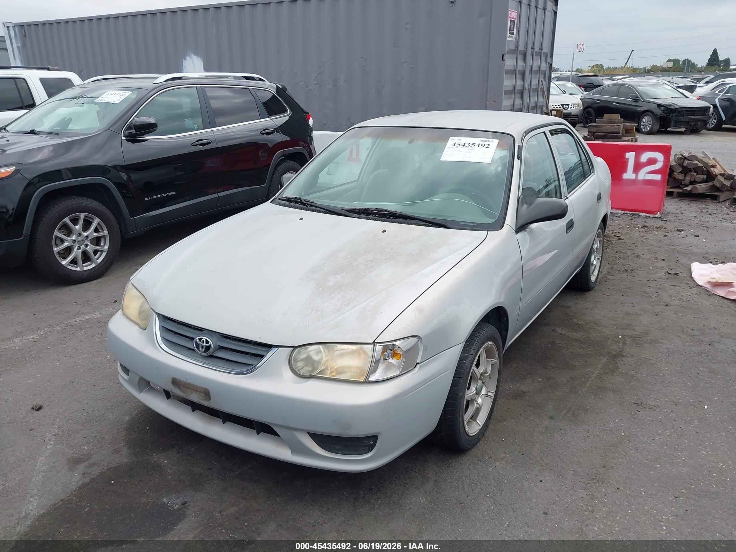 2001 Toyota Corolla VIN 1NXBR12EX1Z445042 IAAI salvage auction — Normal Wear, Clear - Dealer Only (California), sold $650 on 2026-07-02 (photo 6)