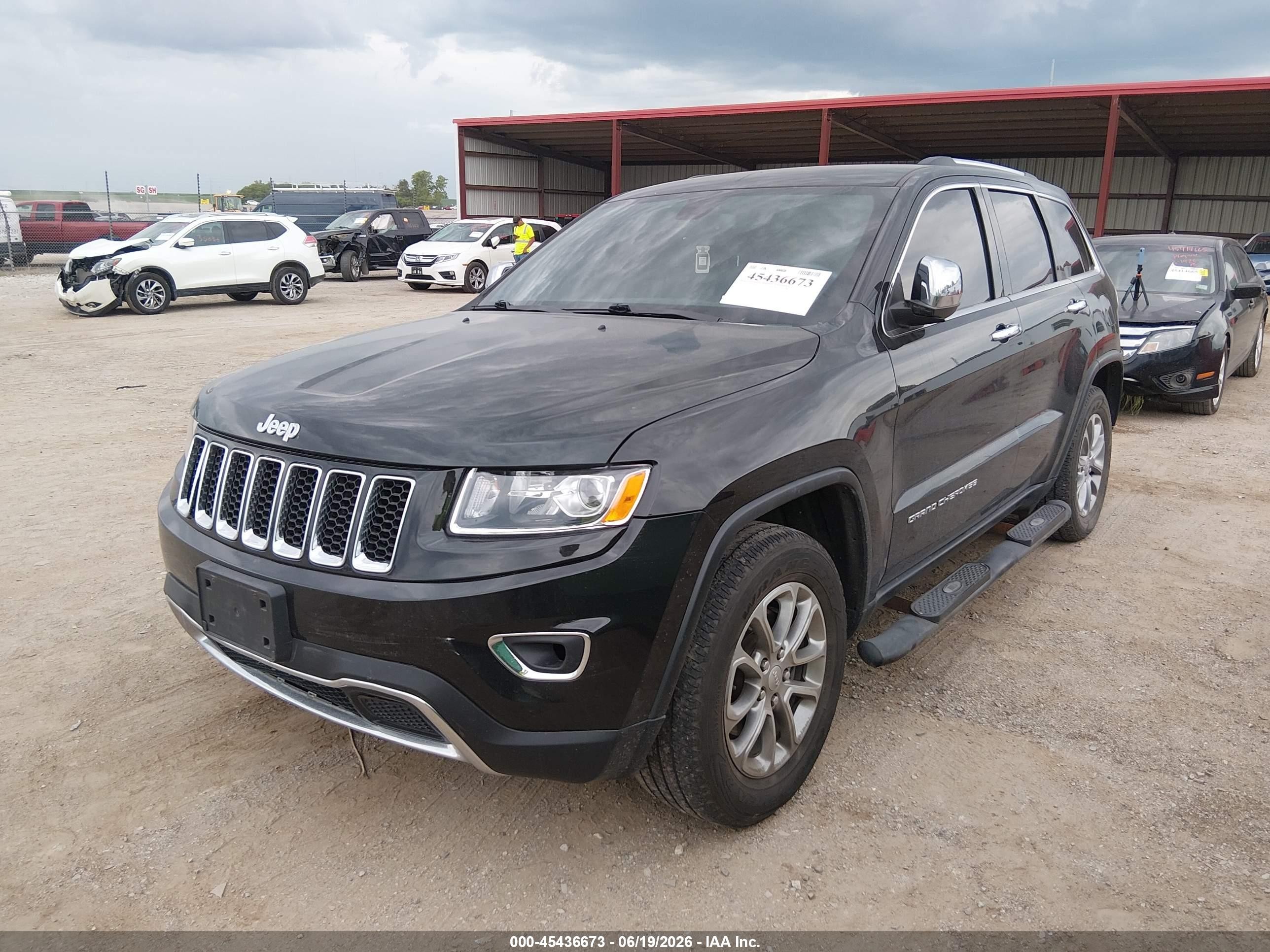2015 Jeep Grand Cherokee VIN 1C4RJFBGXFC913759 IAAI salvage auction — Rear End, Certificate Of Title (Nebraska), sold $2,600 on 2026-07-12 (photo 2)