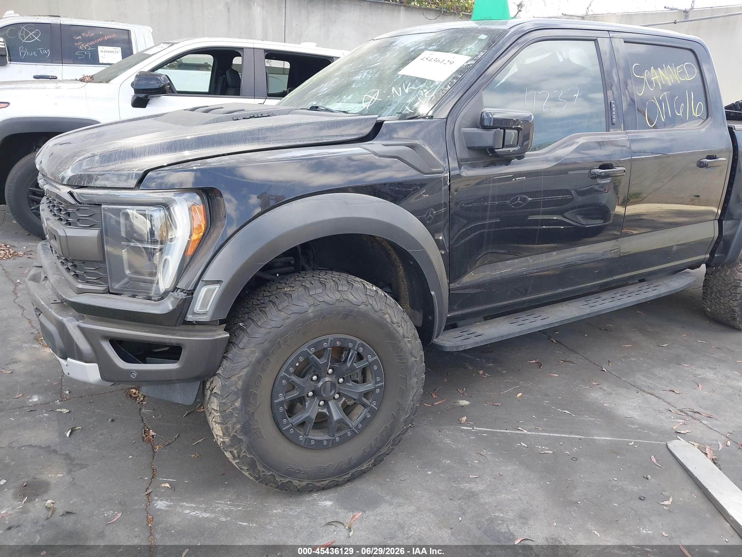 2023 Ford F-150 VIN 1FTFW1RGXPFA44173 IAAI salvage auction — Side, Salvage Certificate (California), sold $22,275 on 2026-07-01 (photo 2)