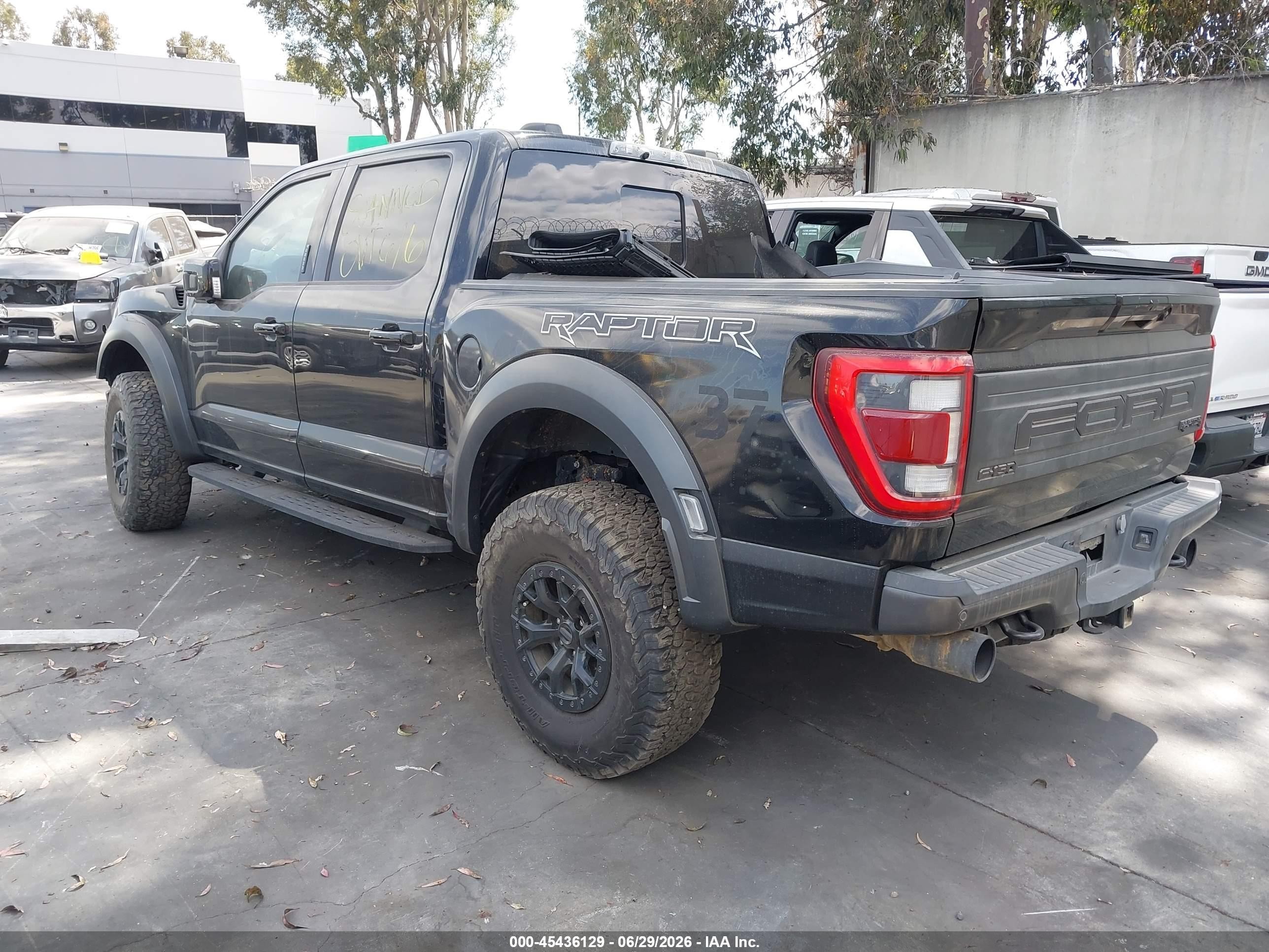 2023 Ford F-150 VIN 1FTFW1RGXPFA44173 IAAI salvage auction — Side, Salvage Certificate (California), sold $22,275 on 2026-07-01 (photo 3)