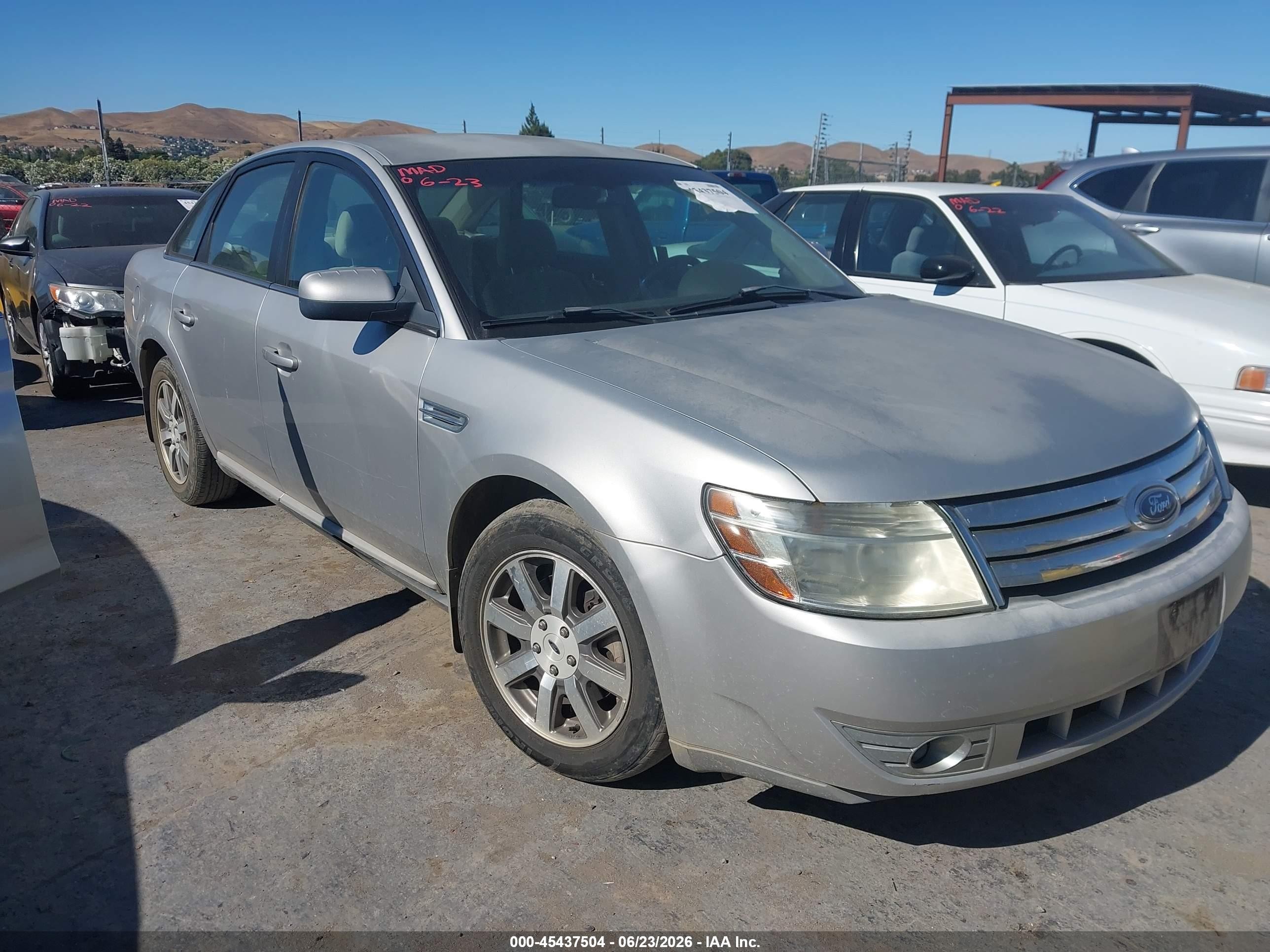 2008 Ford Taurus VIN 1FAHP24W48G142563 IAAI salvage auction — Normal Wear, Clear (California), sold $1,125 on 2026-07-09 (photo 1)