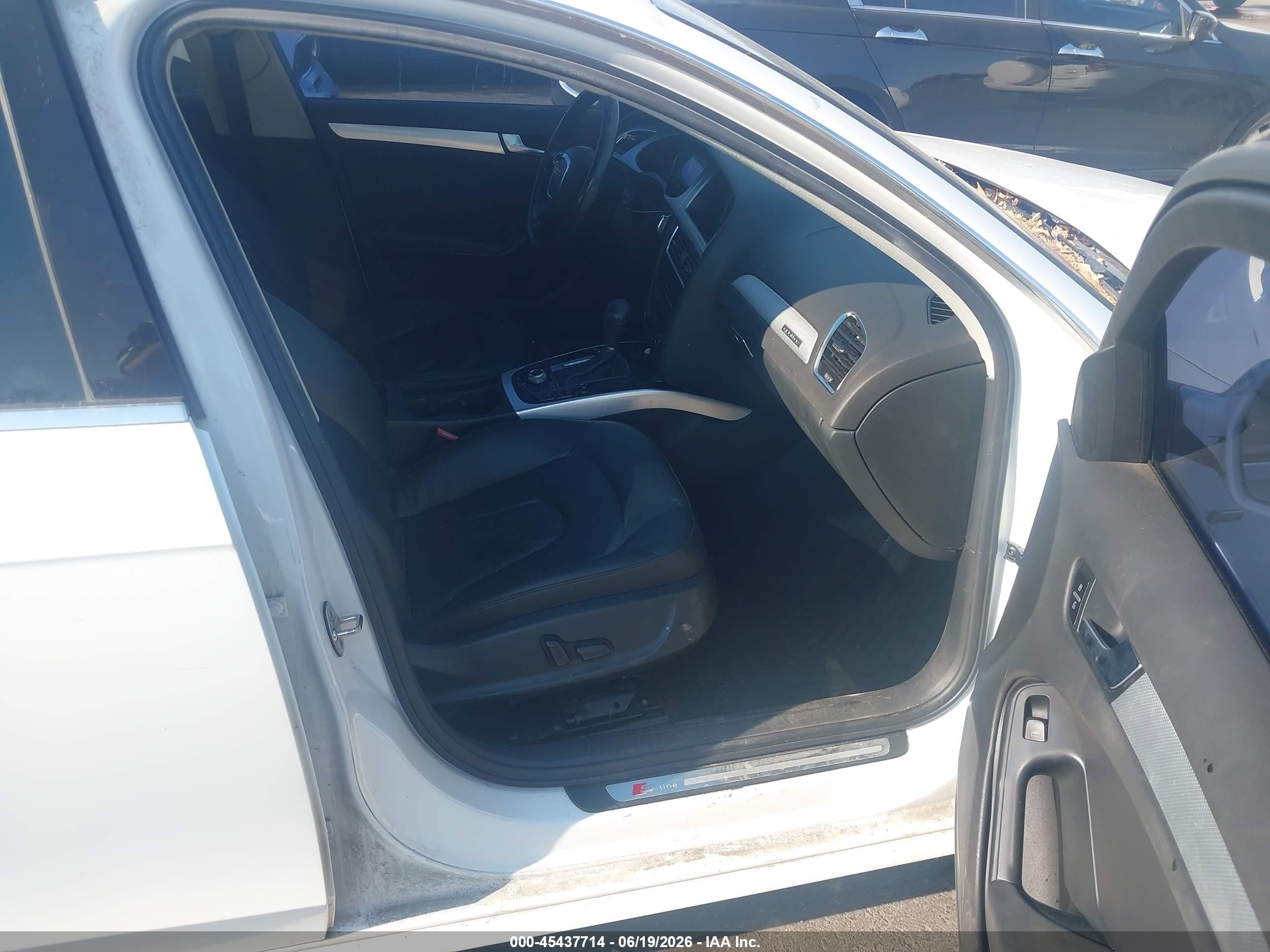 2012 Audi A4 VIN WAUFFAFL7CN016135 IAAI salvage auction — Normal Wear, Clear (Utah), sold $350 on 2026-07-09 (photo 5)