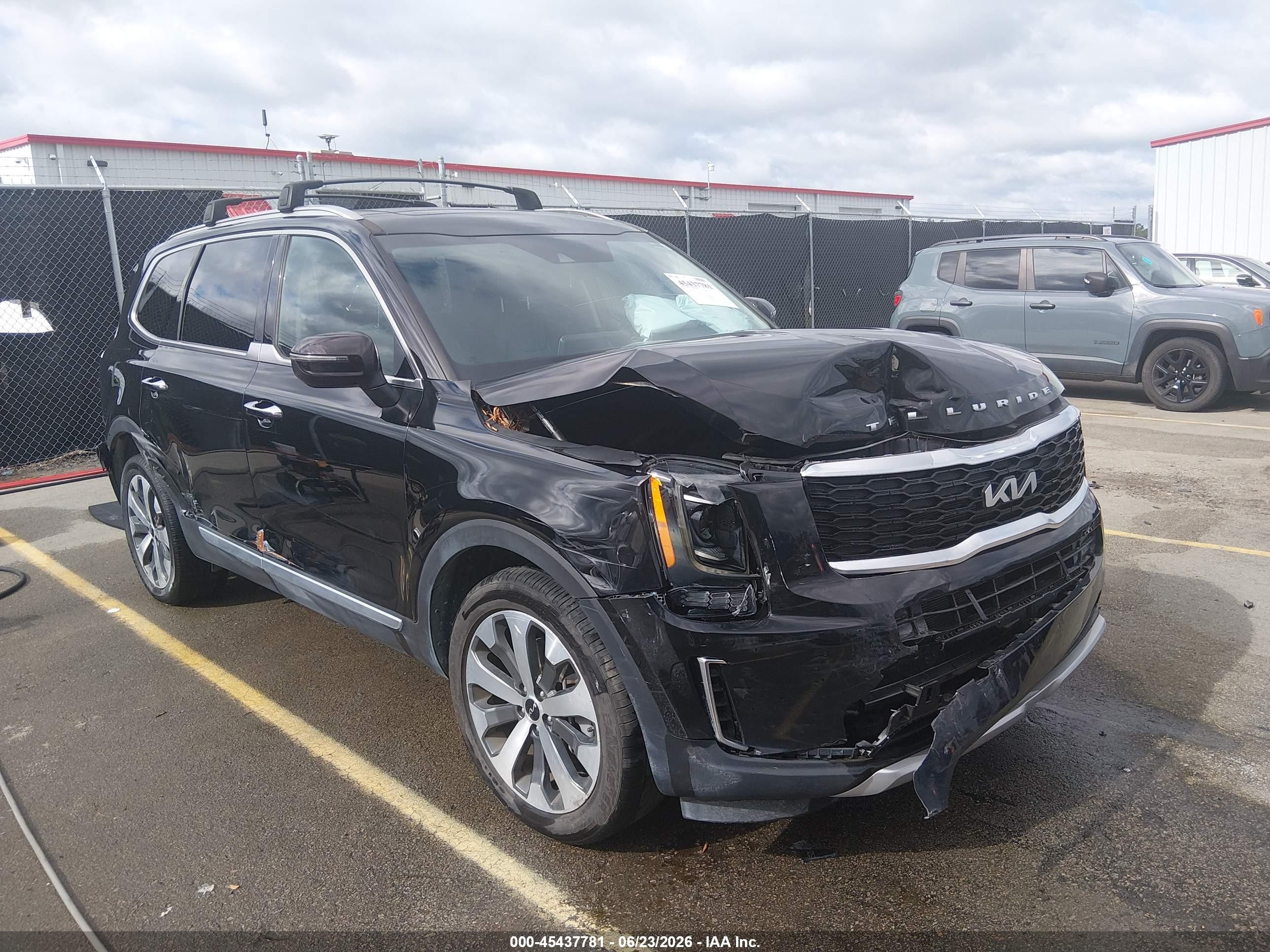 2022 Kia Telluride VIN 5XYP64HC0NG285559 IAAI salvage auction — Front End, Salvage (South Carolina), sold $4,450 on 2026-08-28 (photo 1)