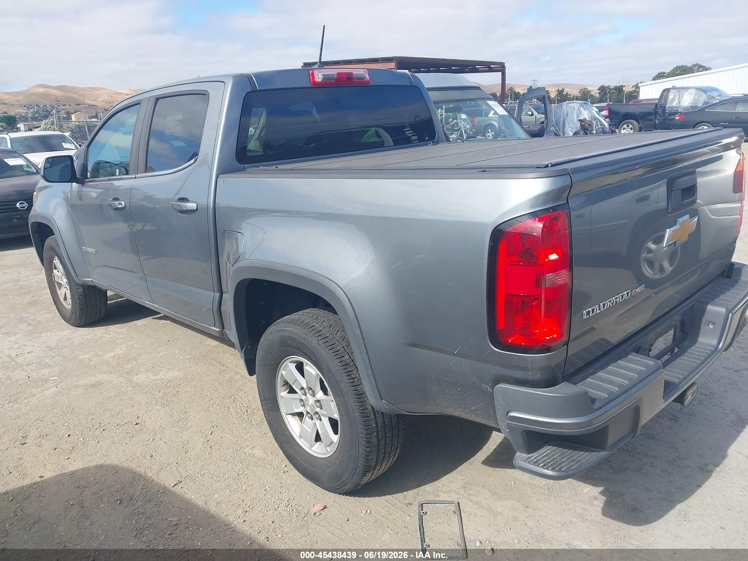 2019 Chevrolet Colorado VIN 1GCGSBENXK1245233 IAAI salvage auction — Normal Wear, Clear - Dealer Only (California), sold $9,625 on 2026-07-09 (photo 3)