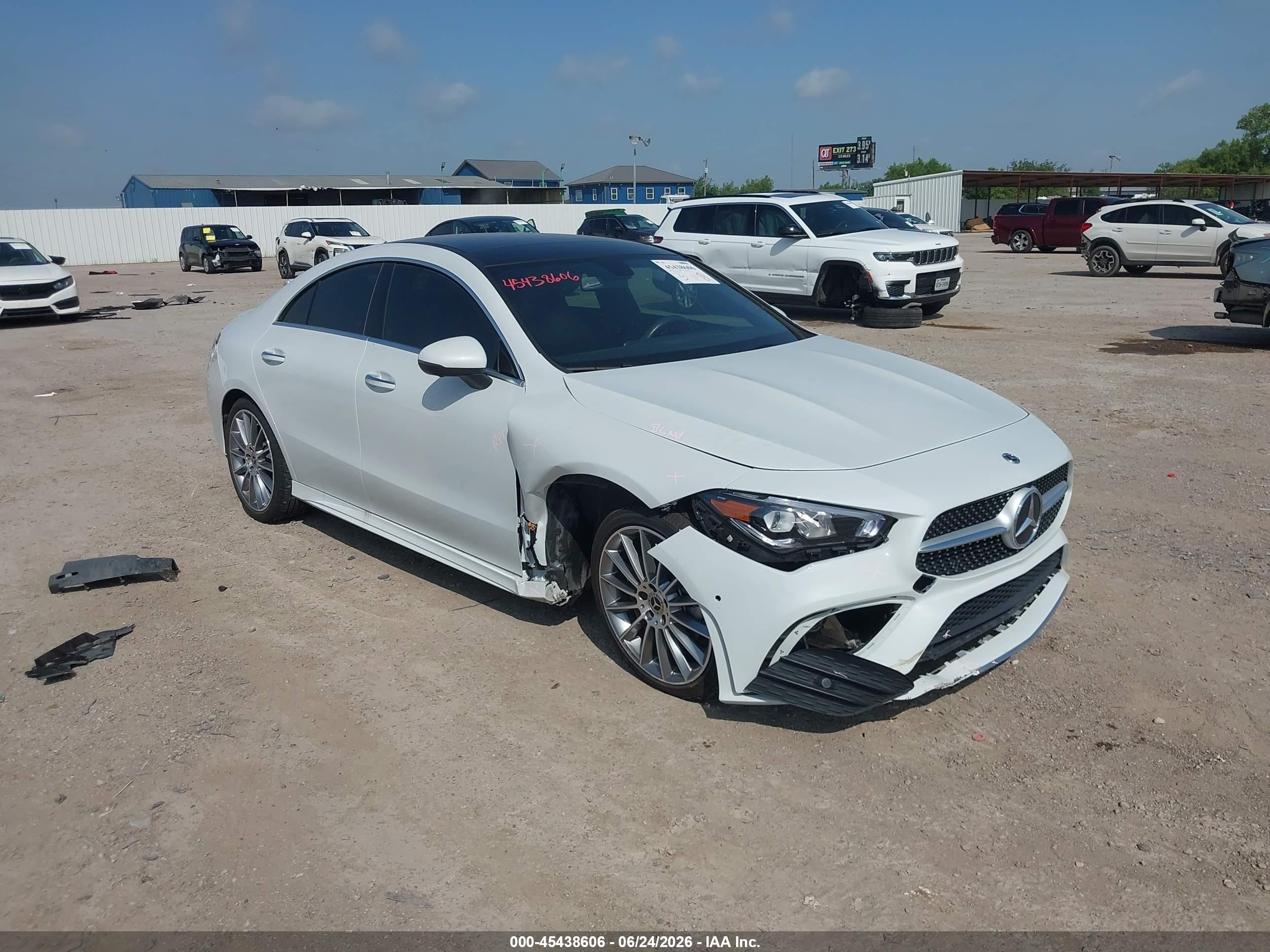 2023 Mercedes-Benz CLA-Class VIN W1K5J4GB5PN381543 — IAAI salvage auction photo