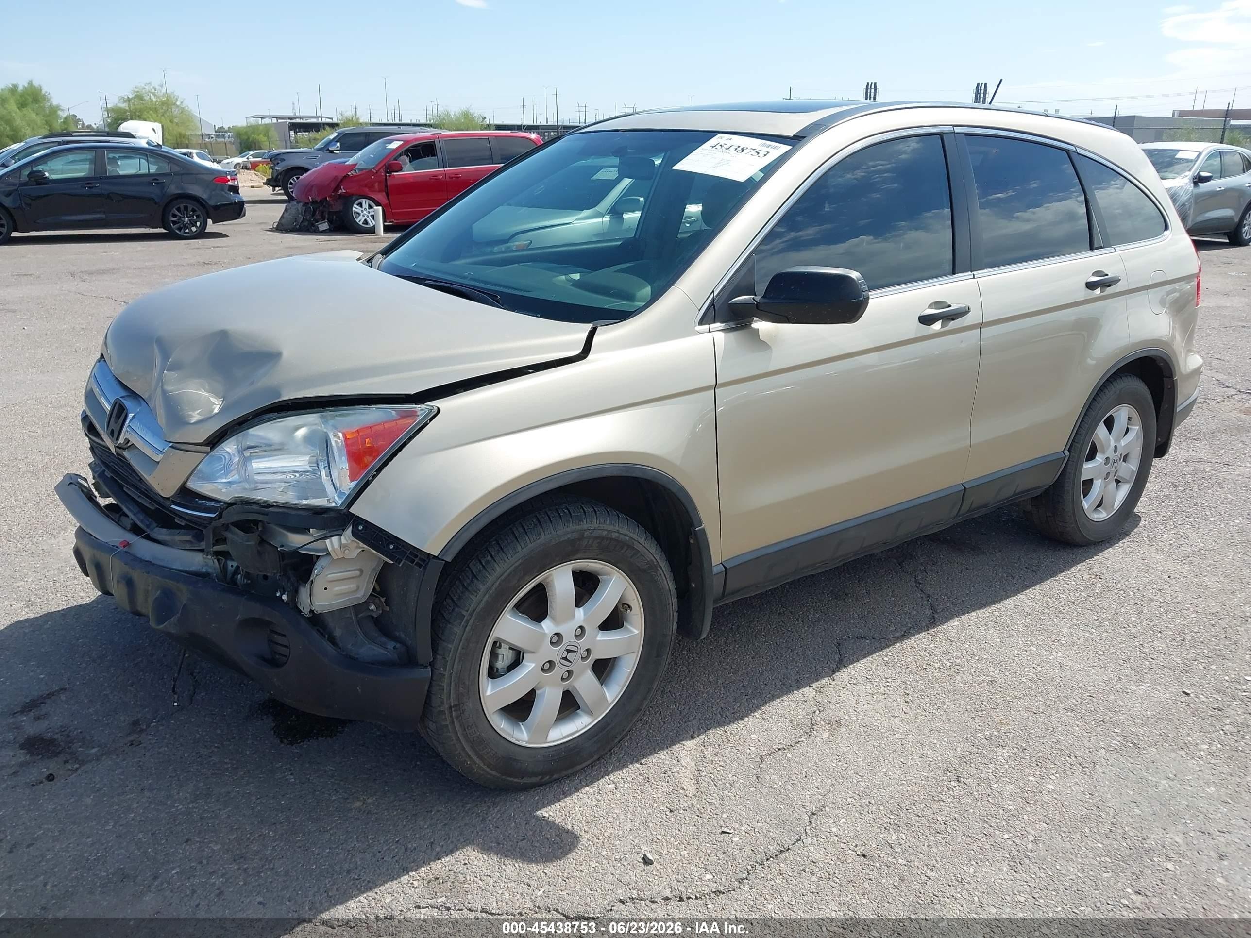2008 Honda CR-V VIN 5J6RE48558L042488 IAAI salvage auction — Front End, Salvage (Arizona), sold $1,550 on 2026-07-09 (photo 2)