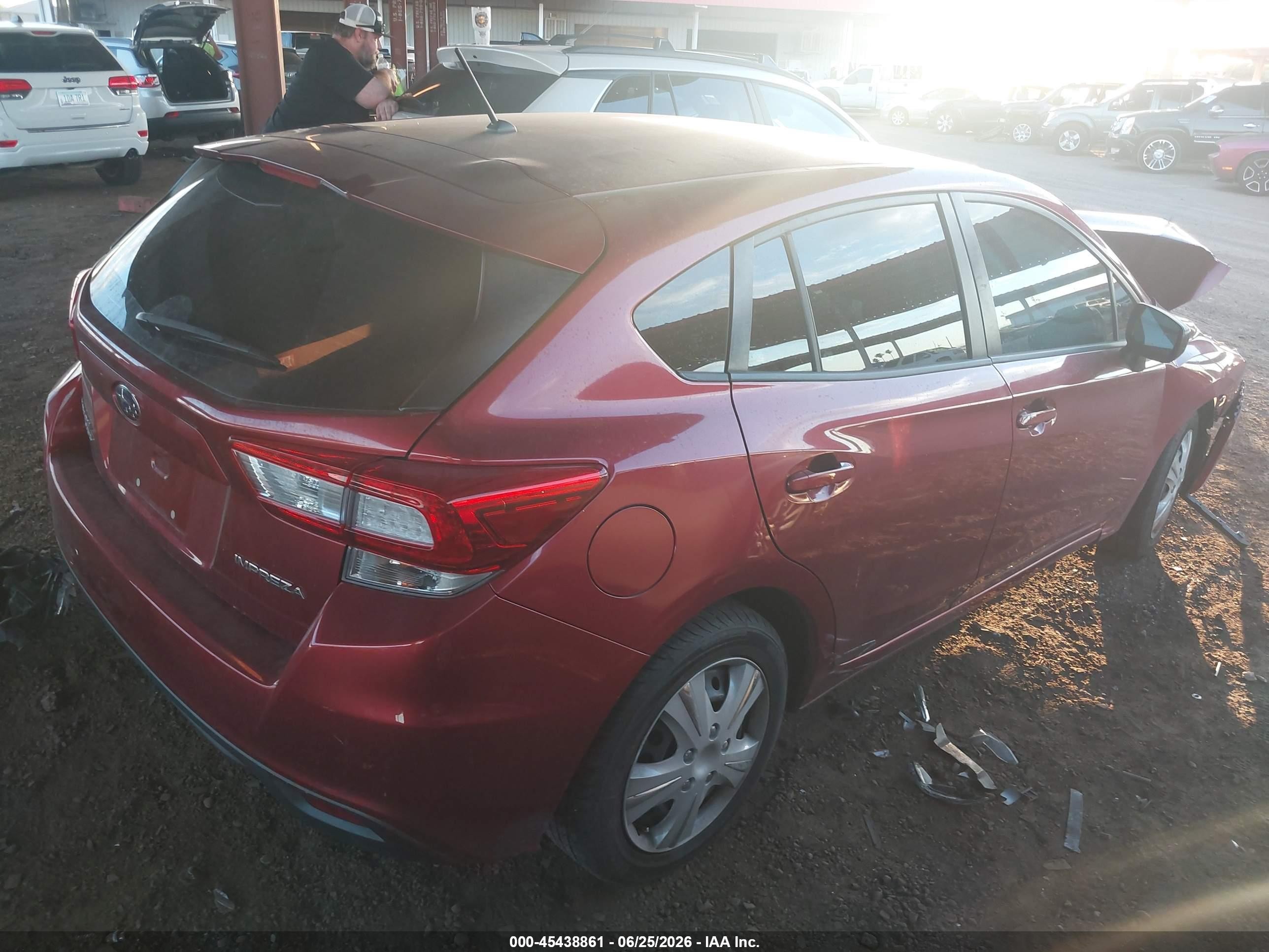 2019 Subaru Impreza VIN 4S3GTAA61K3704692 IAAI salvage auction — Front End, Salvage (Arizona), sold $1,100 on 2026-09-15 (photo 4)