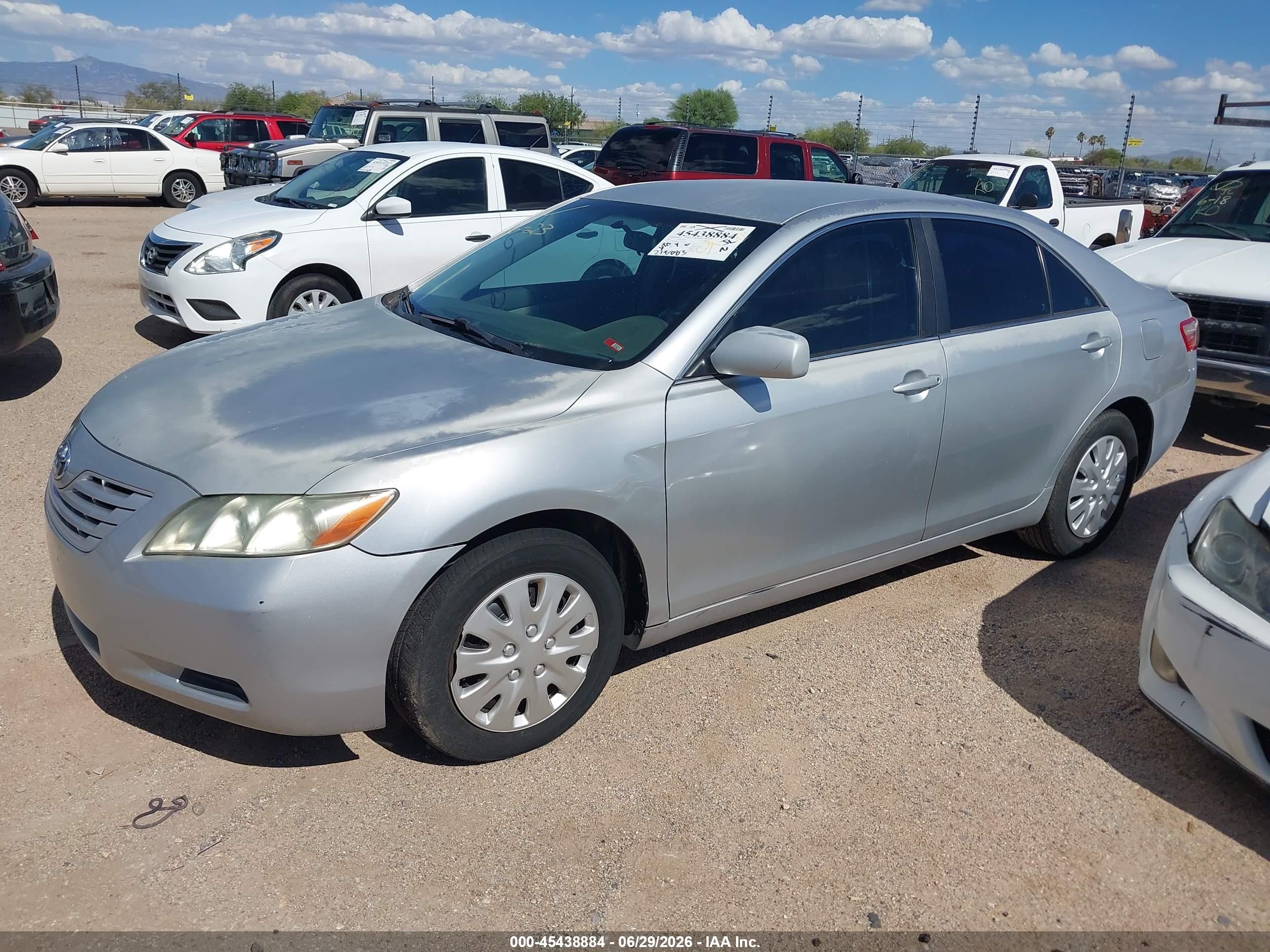 2007 Toyota Camry VIN 4T1BE46K67U566351 IAAI salvage auction — Normal Wear, Clear (Arizona), sold $1,100 on 2026-07-09 (photo 2)