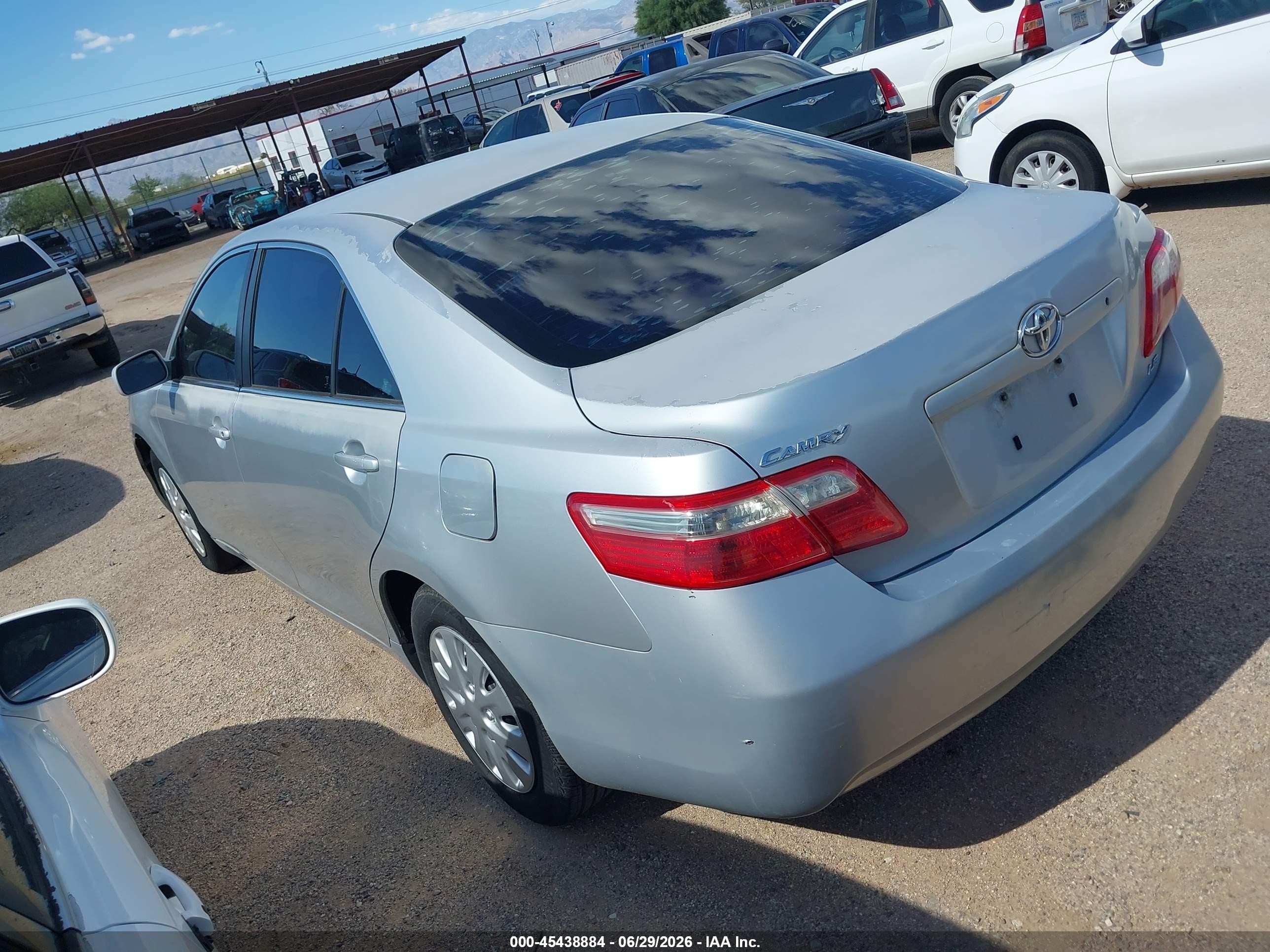 2007 Toyota Camry VIN 4T1BE46K67U566351 IAAI salvage auction — Normal Wear, Clear (Arizona), sold $1,100 on 2026-07-09 (photo 3)