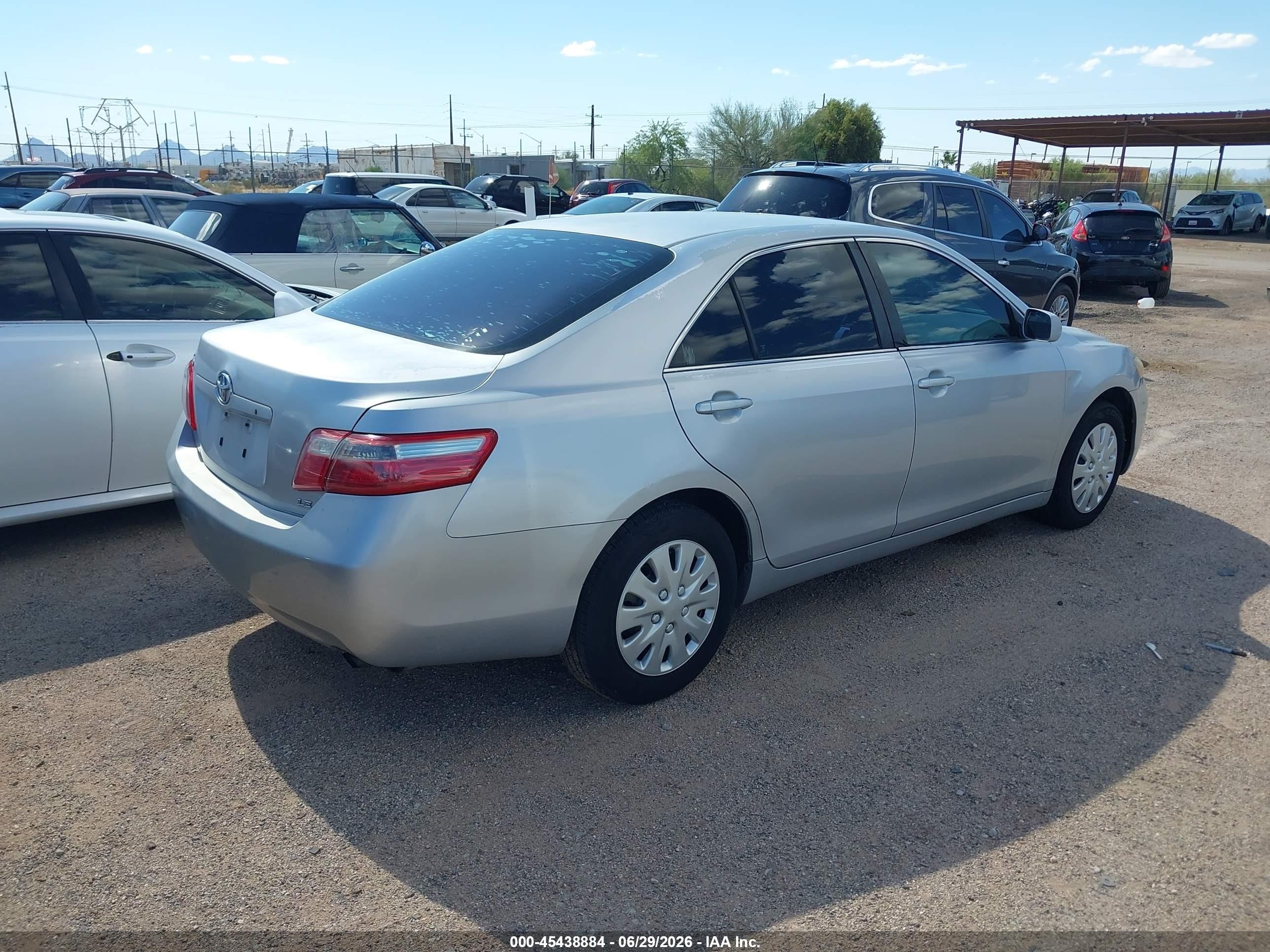 2007 Toyota Camry VIN 4T1BE46K67U566351 IAAI salvage auction — Normal Wear, Clear (Arizona), sold $1,100 on 2026-07-09 (photo 4)