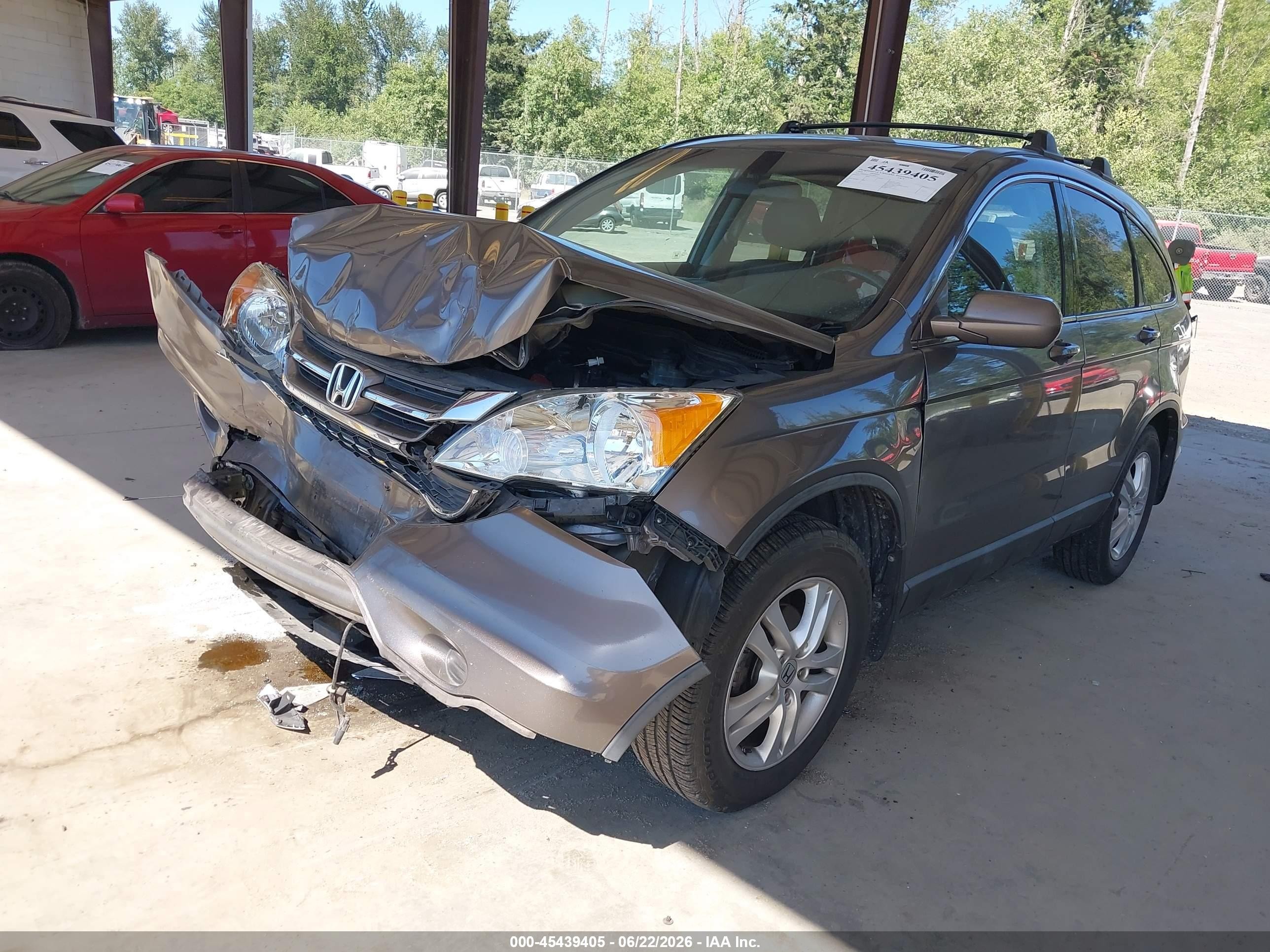 2010 Honda CR-V VIN 5J6RE4H77AL000671 IAAI salvage auction — Front End, Bill Of Sale (Washington), sold $900 on 2026-07-11 (photo 2)