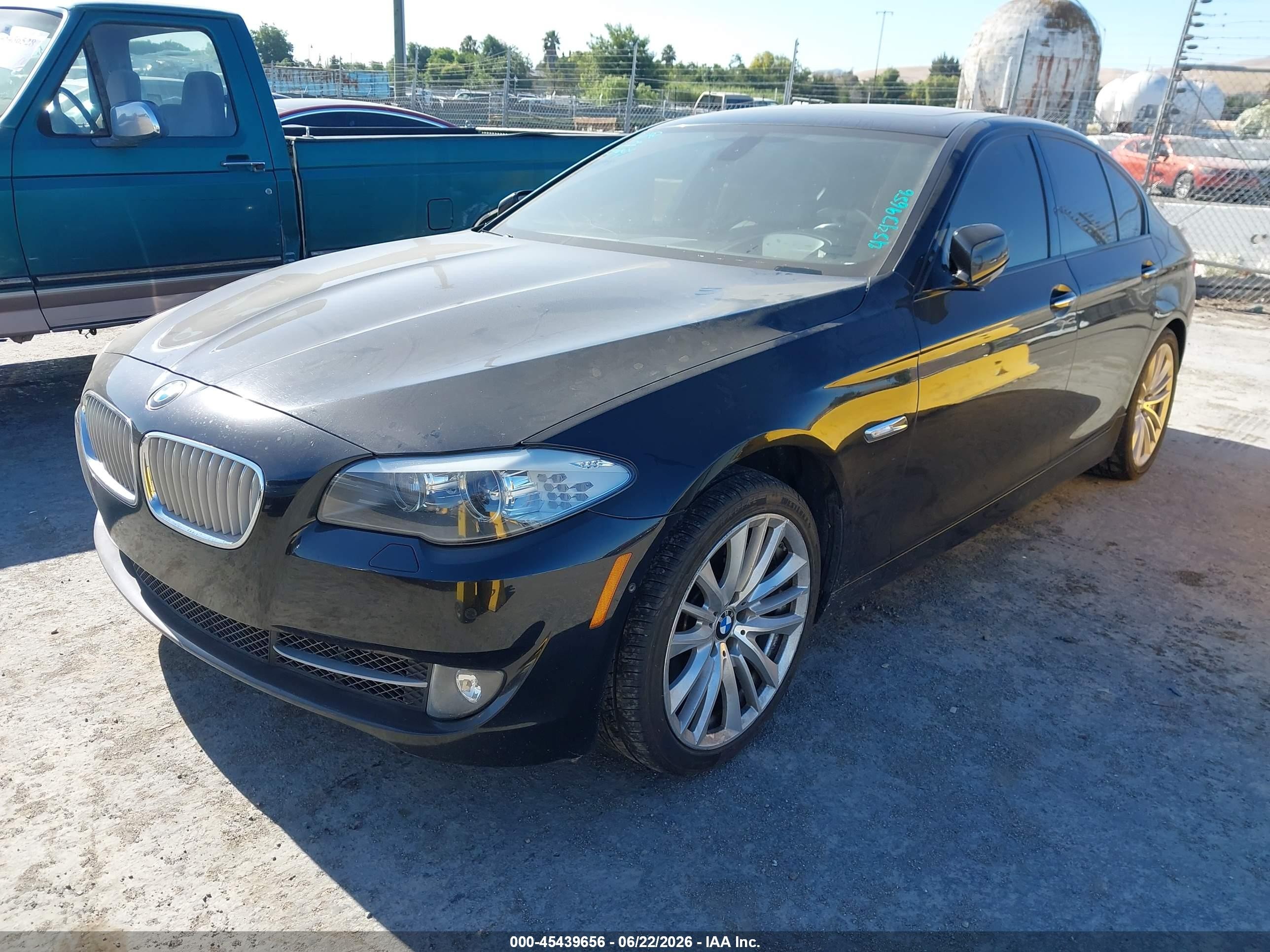 2012 BMW 5 Series VIN WBAFR9C51CDV58588 IAAI salvage auction — Normal Wear, Clear - Dealer Only (California), sold $600 on 2026-07-02 (photo 2)