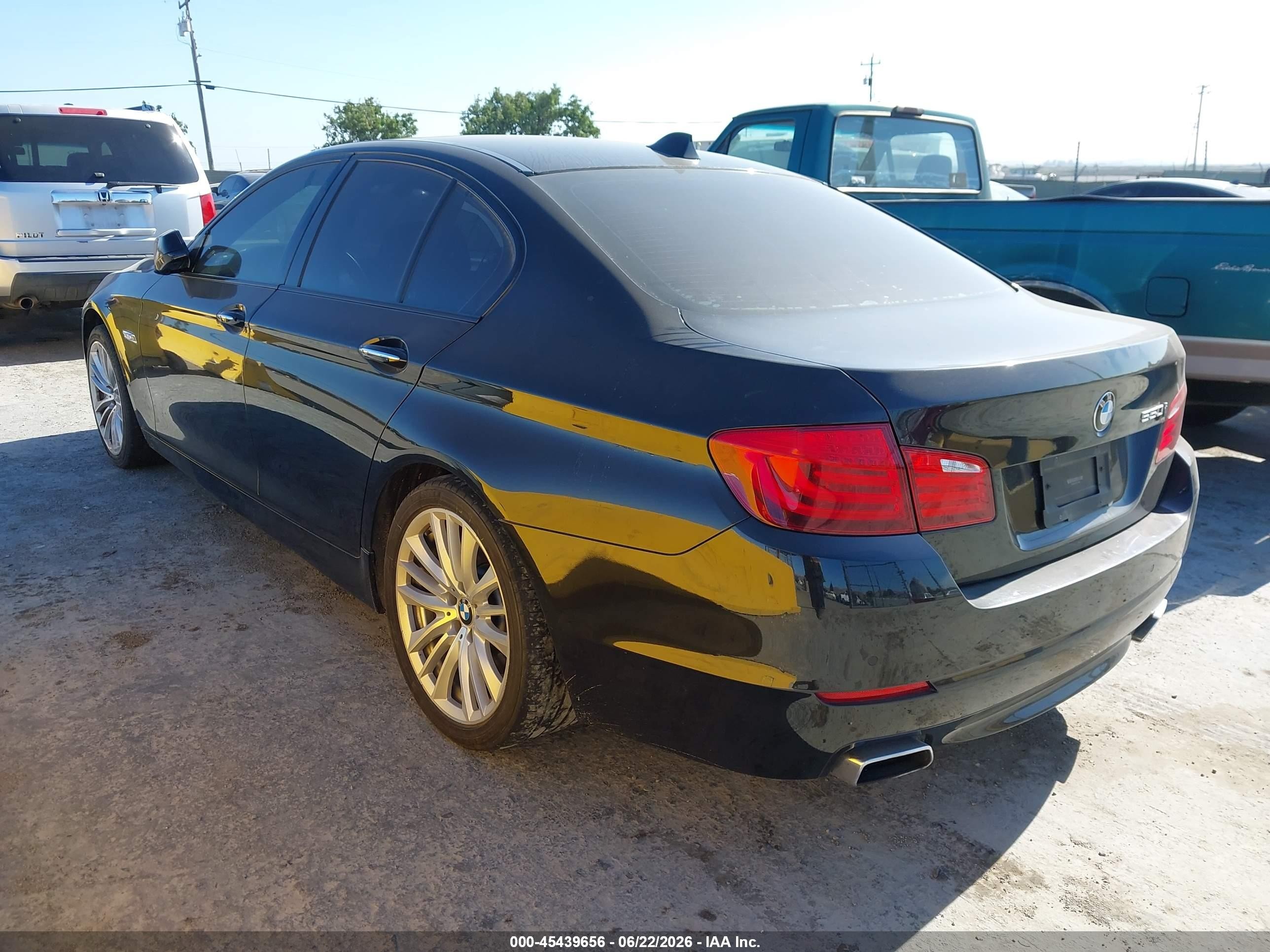 2012 BMW 5 Series VIN WBAFR9C51CDV58588 IAAI salvage auction — Normal Wear, Clear - Dealer Only (California), sold $600 on 2026-07-02 (photo 3)