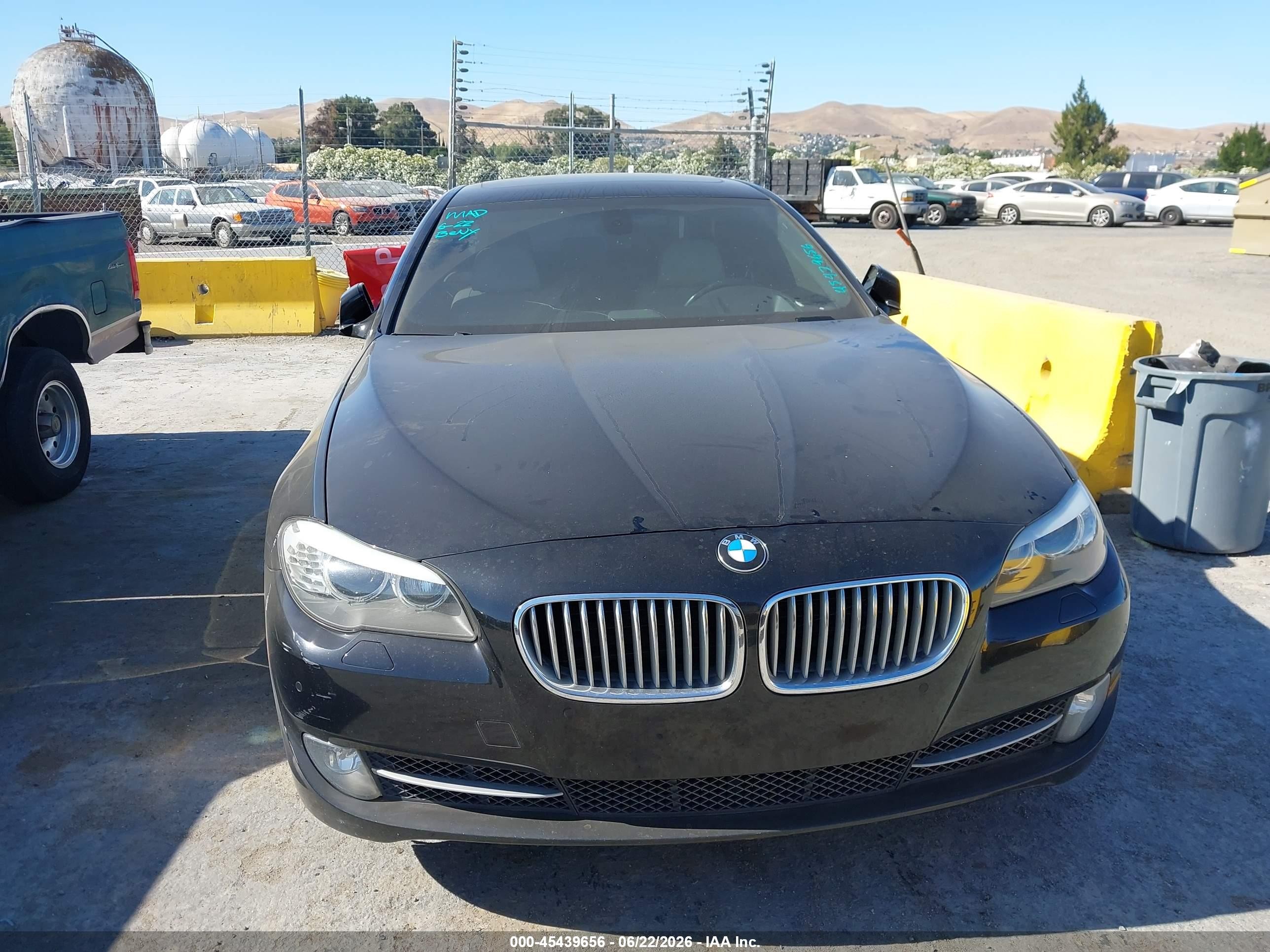 2012 BMW 5 Series VIN WBAFR9C51CDV58588 IAAI salvage auction — Normal Wear, Clear - Dealer Only (California), sold $600 on 2026-07-02 (photo 6)