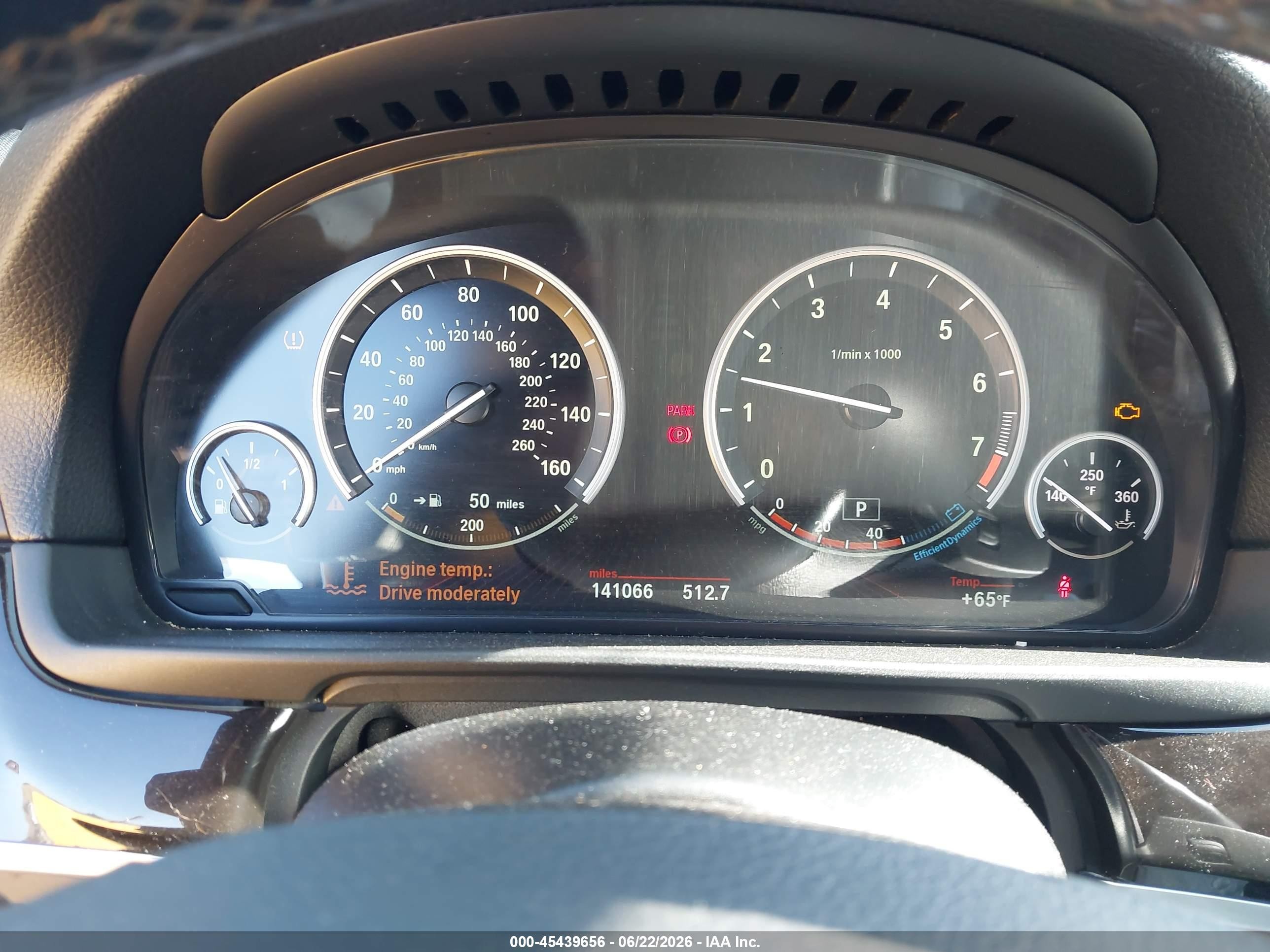 2012 BMW 5 Series VIN WBAFR9C51CDV58588 IAAI salvage auction — Normal Wear, Clear - Dealer Only (California), sold $600 on 2026-07-02 (photo 7)