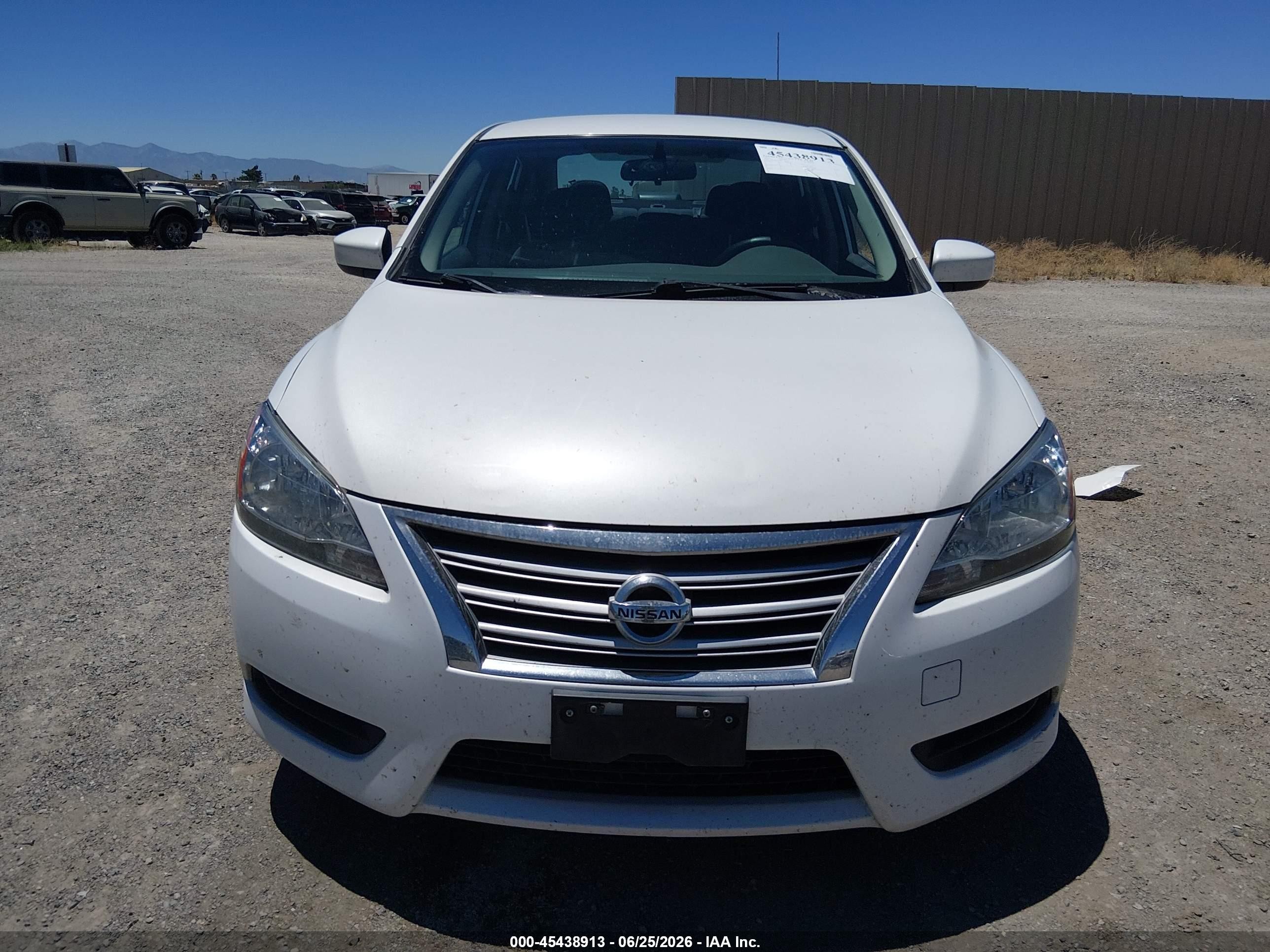 2013 Nissan Sentra VIN 3N1AB7AP4DL720285 IAAI salvage auction — Normal Wear, Clear (California), sold $400 on 2026-07-09 (photo 6)