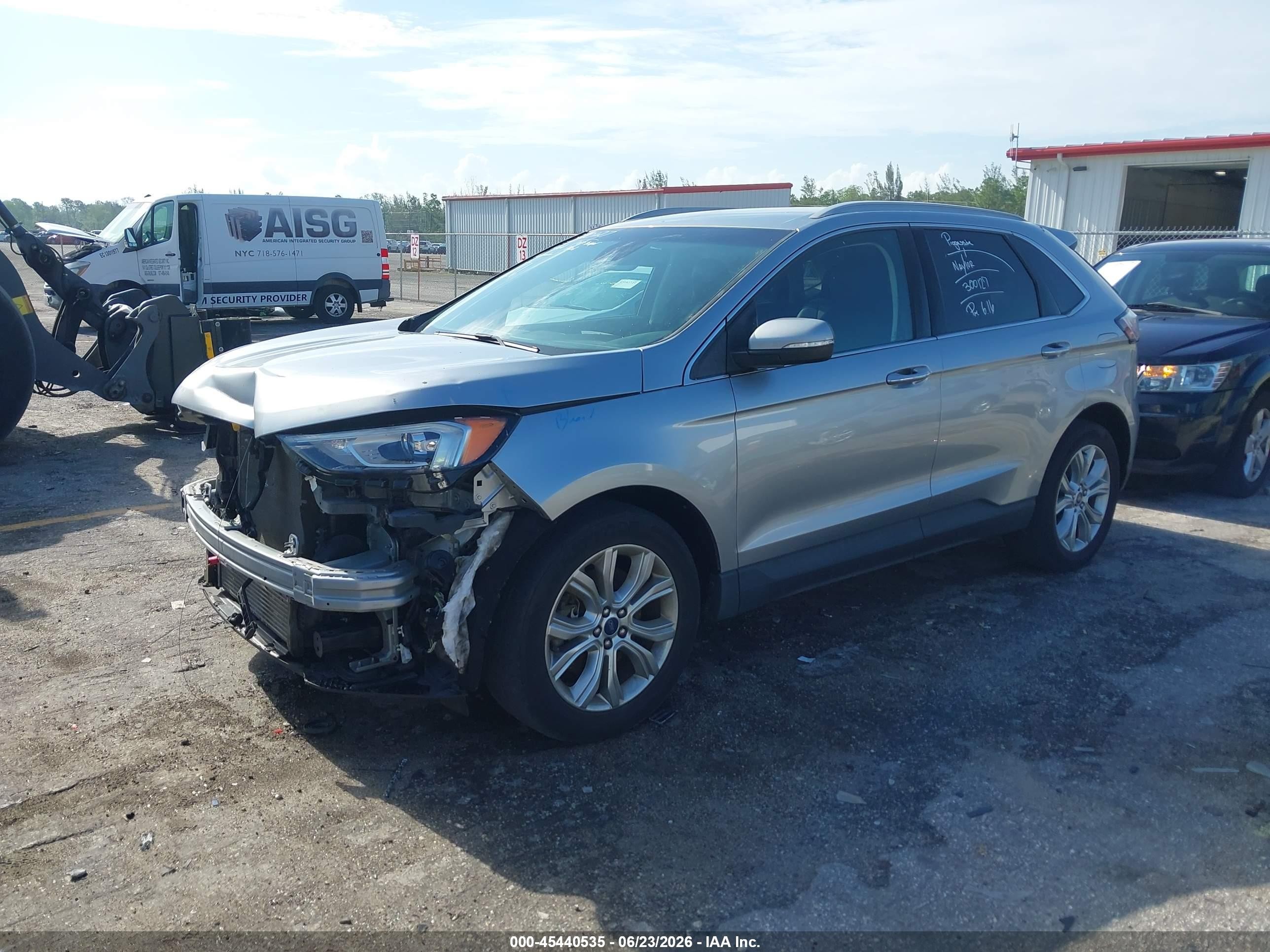 2020 Ford Edge VIN 2FMPK4K96LBA71763 IAAI salvage auction — Front End, Rebuildable (Florida), sold $5,300 on 2026-07-09 (photo 2)