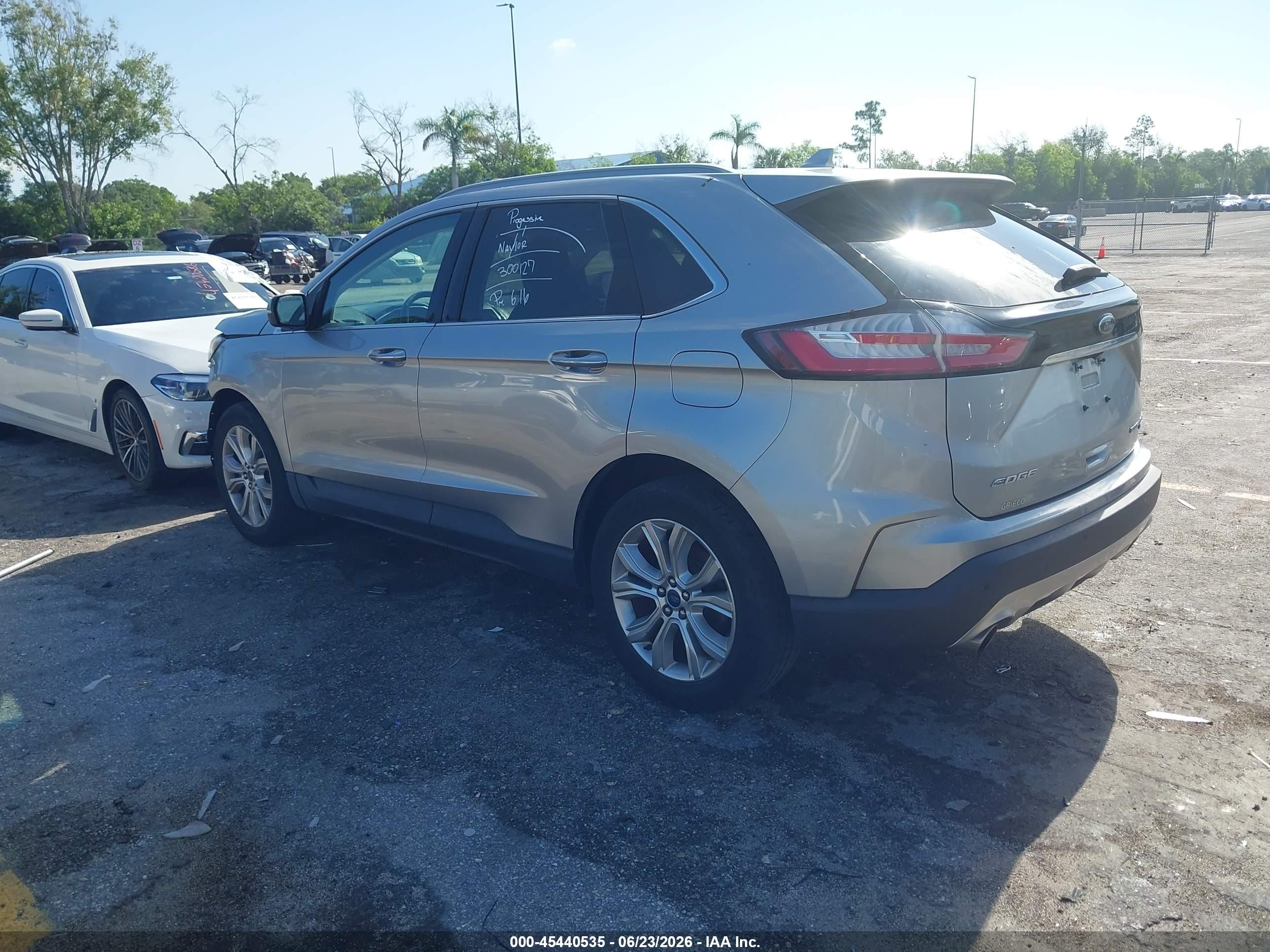 2020 Ford Edge VIN 2FMPK4K96LBA71763 IAAI salvage auction — Front End, Rebuildable (Florida), sold $5,300 on 2026-07-09 (photo 3)