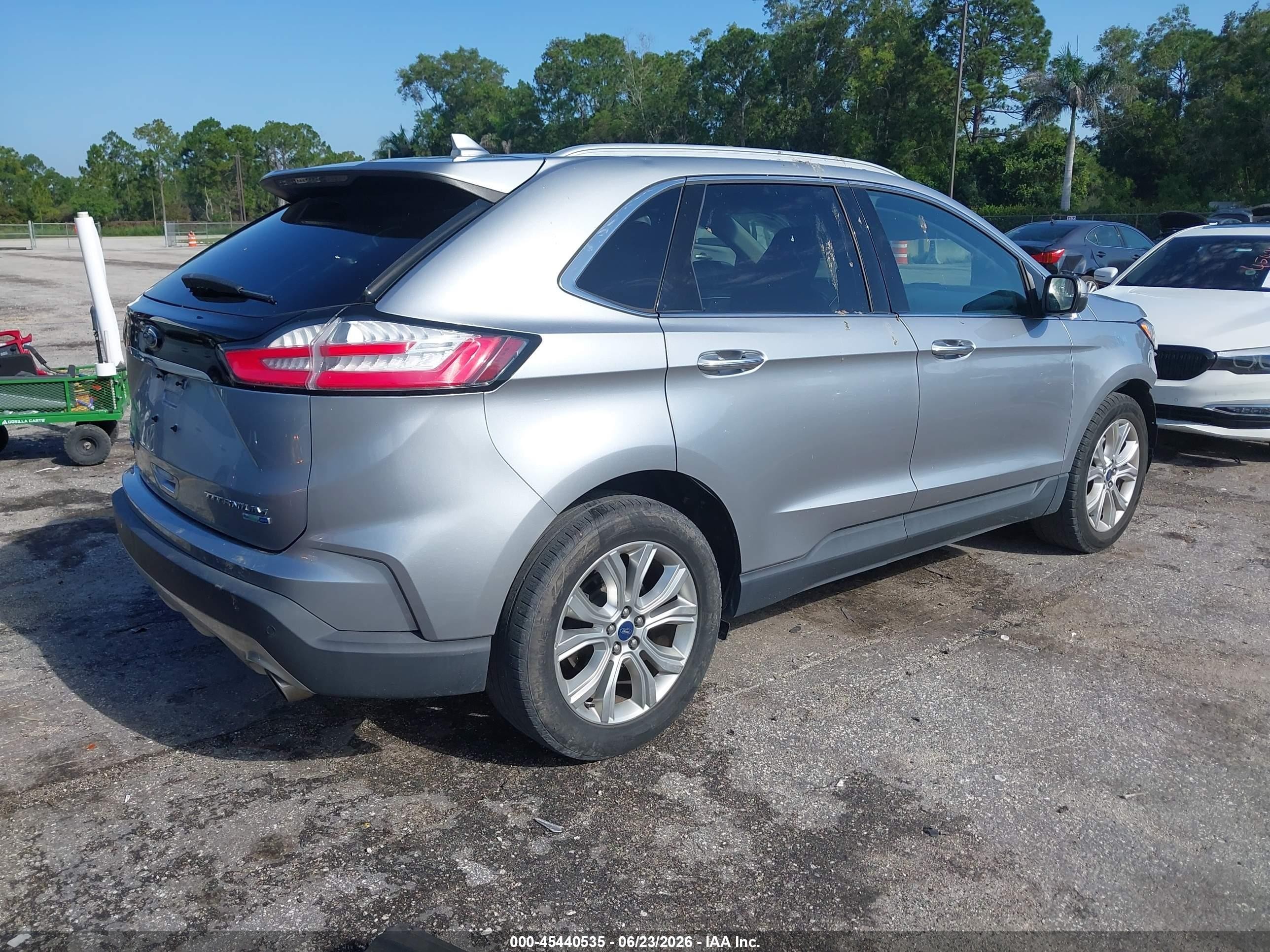 2020 Ford Edge VIN 2FMPK4K96LBA71763 IAAI salvage auction — Front End, Rebuildable (Florida), sold $5,300 on 2026-07-09 (photo 4)