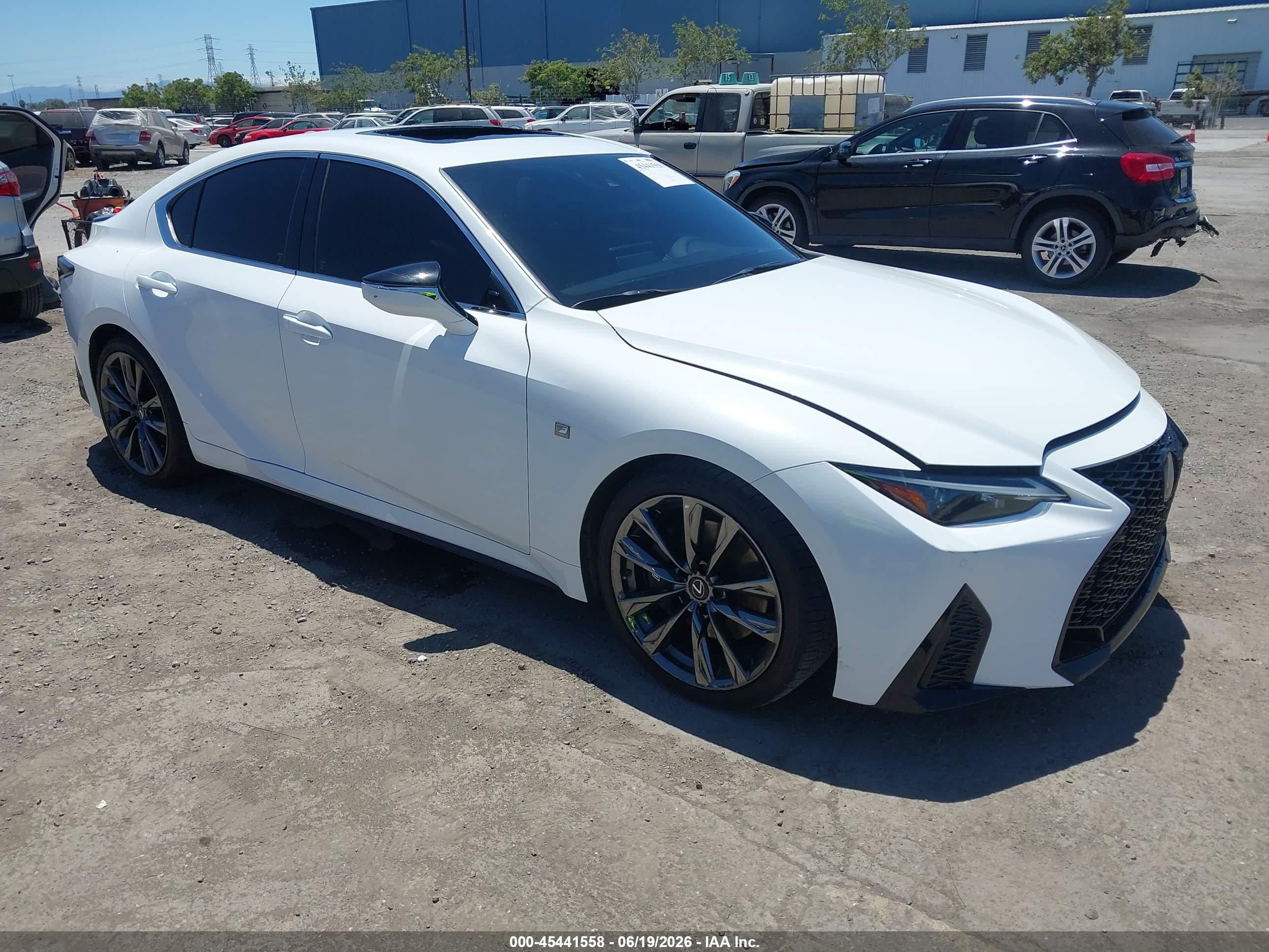 2022 Lexus IS 350 VIN JTHGZ1B21N5050097 IAAI salvage auction — Theft, Clear - Dealer Only (California), sold $22,800 on 2026-08-27 (photo 1)