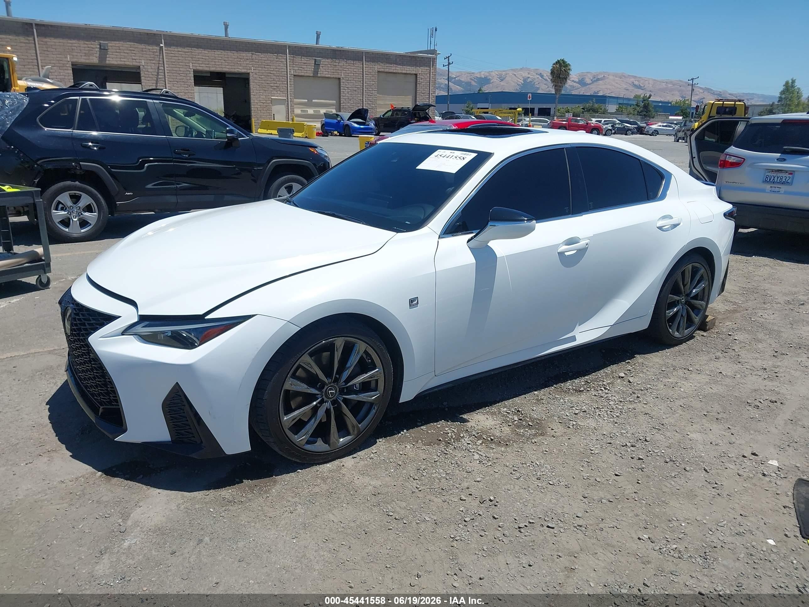 2022 Lexus IS 350 VIN JTHGZ1B21N5050097 IAAI salvage auction — Theft, Clear - Dealer Only (California), sold $22,800 on 2026-08-27 (photo 2)