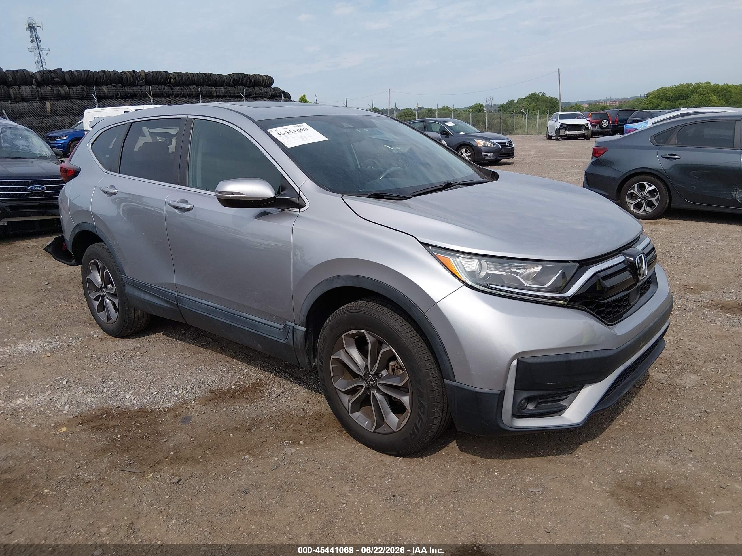 2020 Honda CR-V VIN 2HKRW2H82LH643467 IAAI salvage auction — Rear End, Salvage (Pennsylvania), sold $7,600 on 2026-07-07 (photo 1)