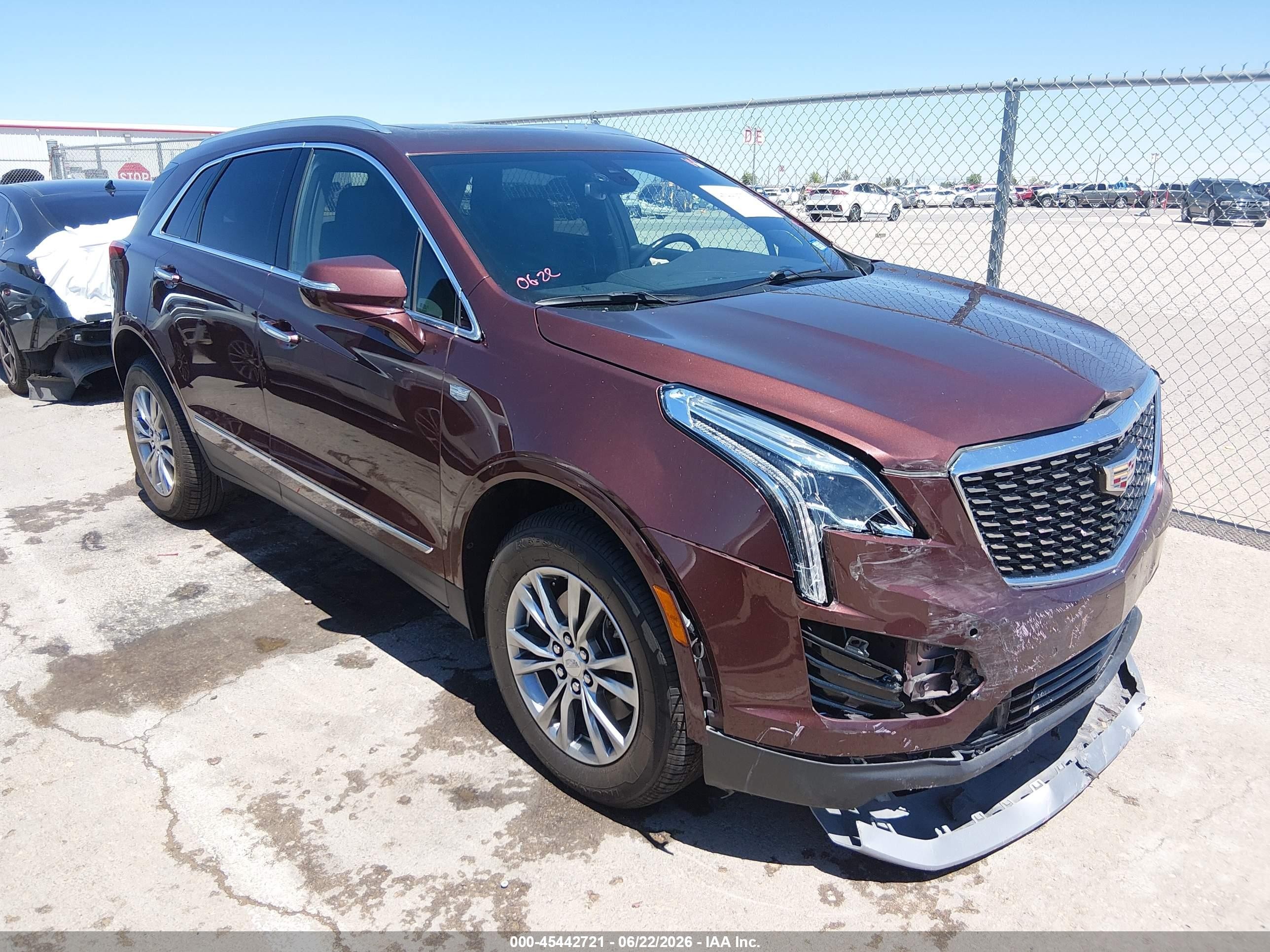 2023 Cadillac Xt5 VIN 1GYKNCRS6PZ191004 IAAI salvage auction — Front End, Original (Texas), sold $7,150 on 2026-09-02 (photo 1)