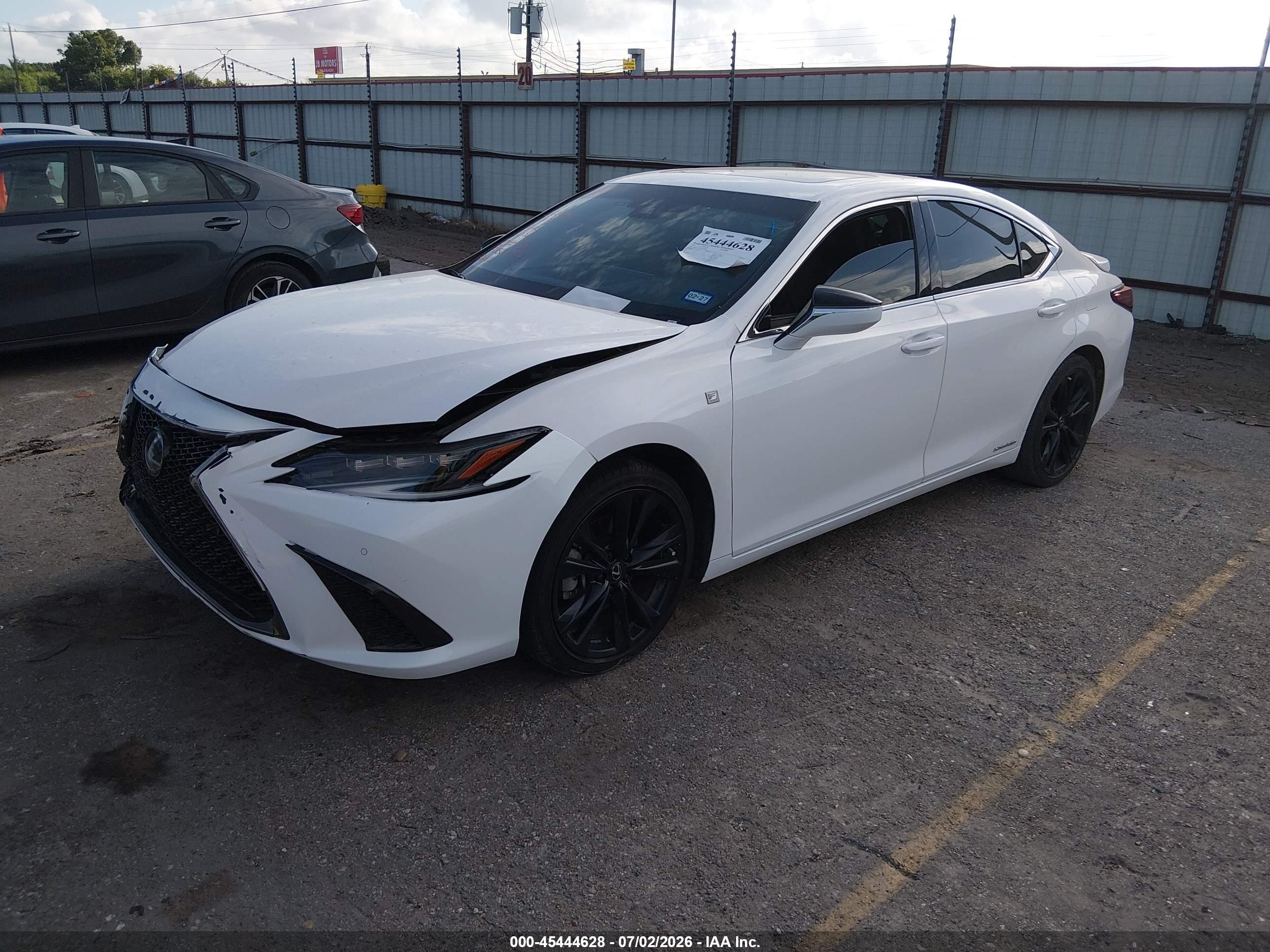 2022 Lexus ES VIN 58AGA1C17NU019963 IAAI salvage auction — Front End, Original (Texas), sold $13,900 on 2026-09-23 (photo 2)