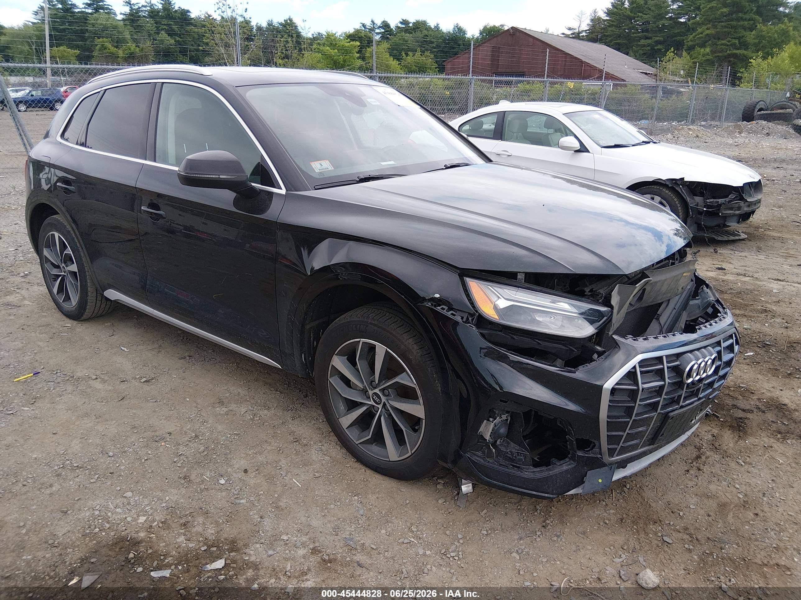 2021 Audi Q5 VIN WA1BAAFY1M2015300 — IAAI salvage auction photo