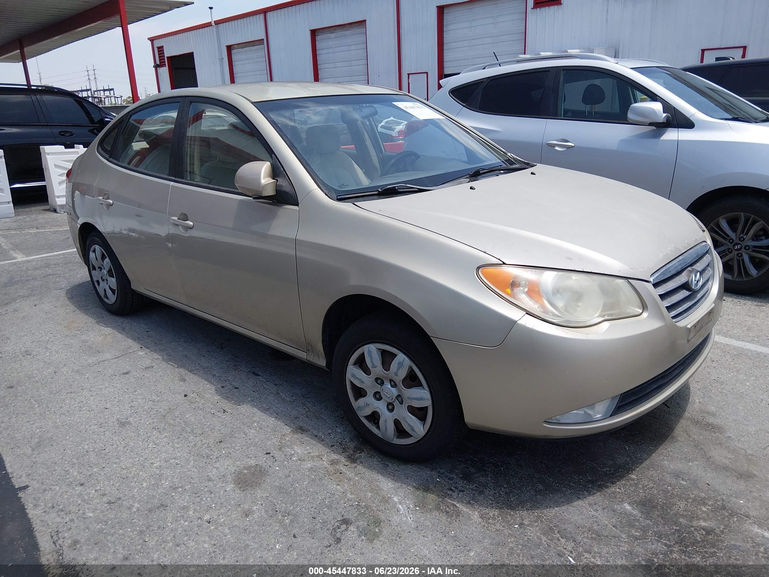 2008 Hyundai Elantra VIN KMHDU46D78U277901 IAAI salvage auction — Normal Wear, Salvage (California), sold $550 on 2026-07-09 (photo 1)