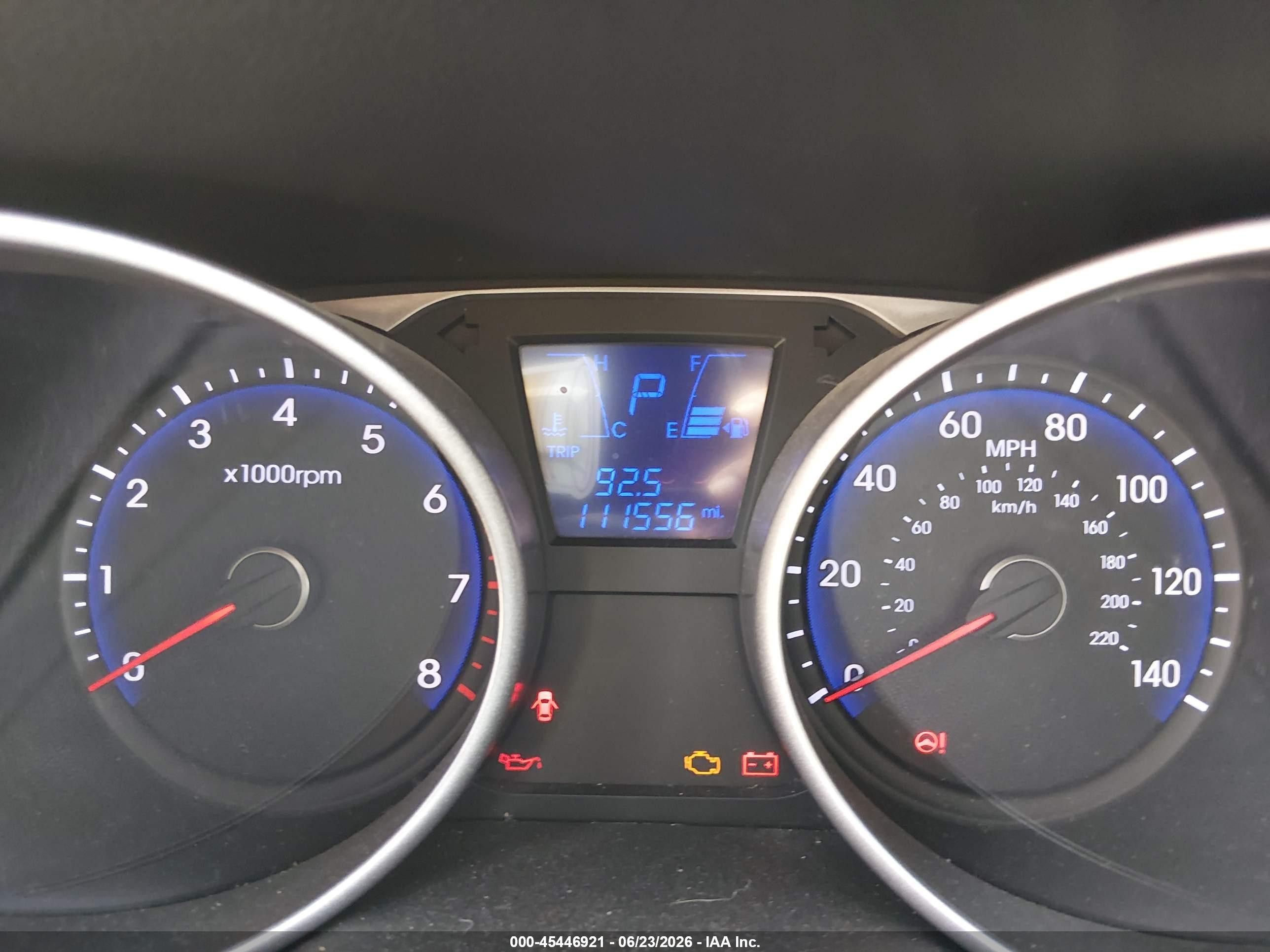 2014 Hyundai Tucson VIN KM8JU3AG6EU922032 IAAI salvage auction — Normal Wear, Clear - Dealer Only (California), sold $2,325 on 2026-07-09 (photo 7)