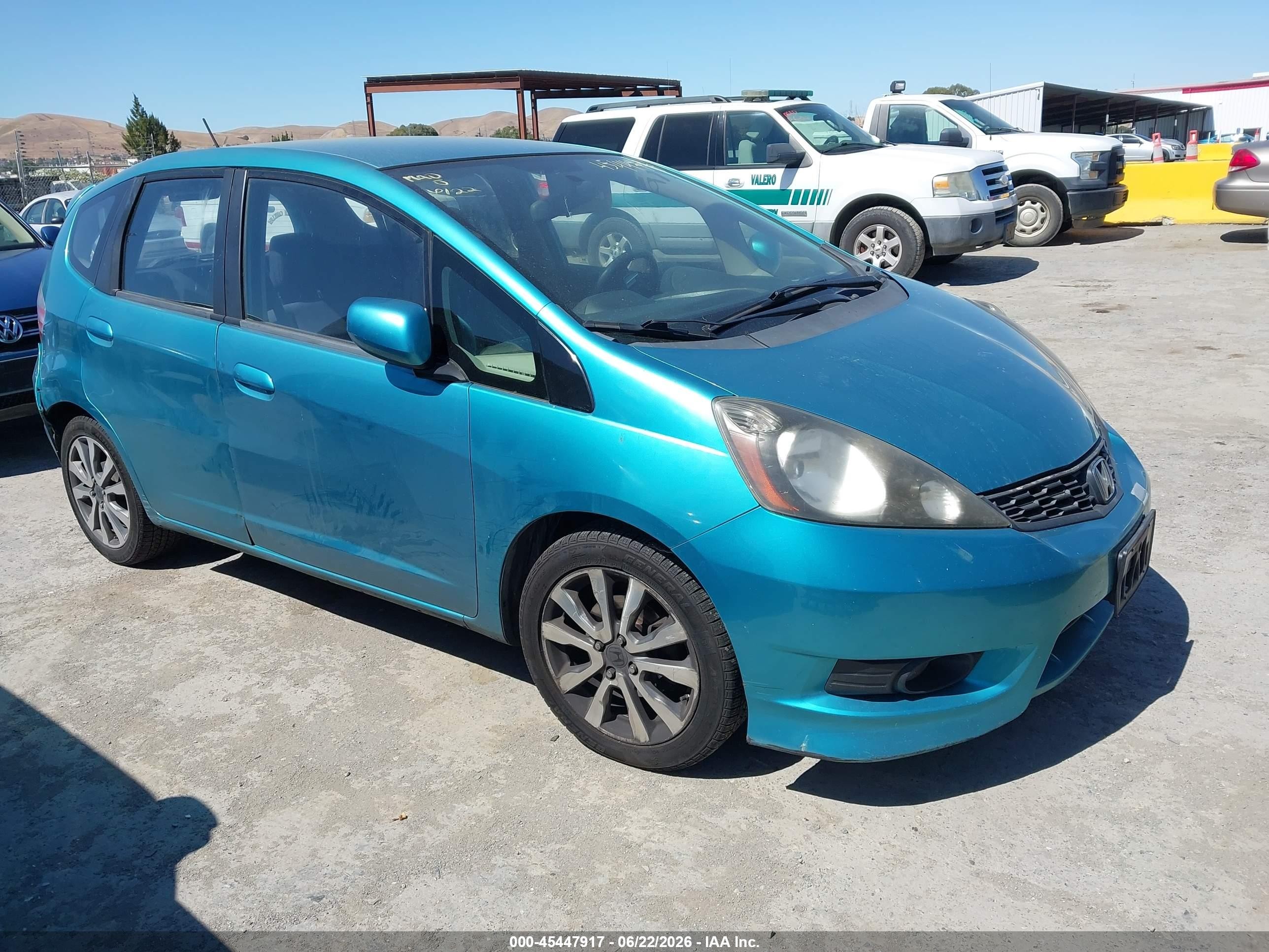 2013 Honda Fit VIN JHMGE8H56DC050578 IAAI salvage auction — Normal Wear, Clear - Dealer Only (California), sold $475 on 2026-07-09 (photo 1)