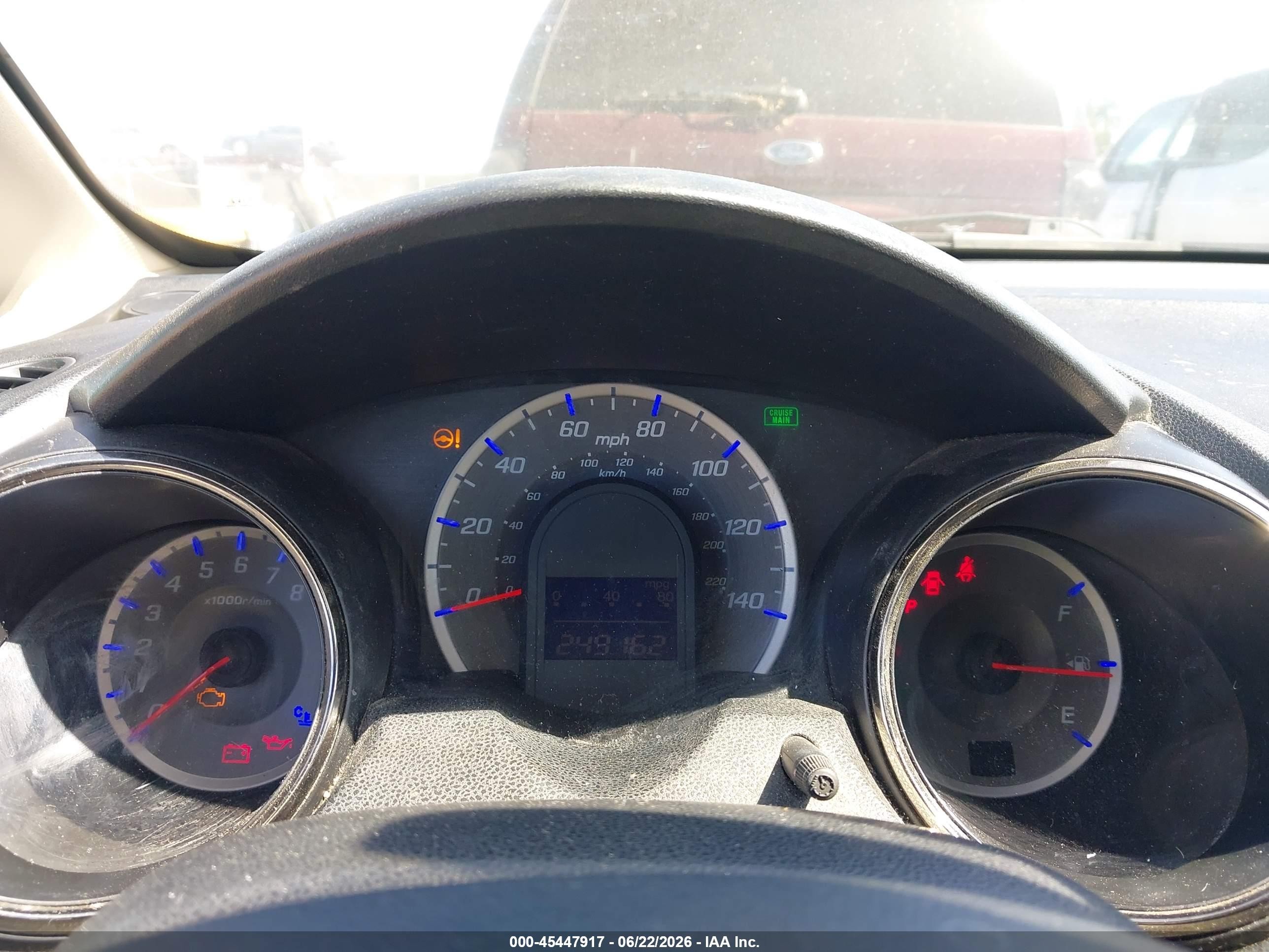 2013 Honda Fit VIN JHMGE8H56DC050578 IAAI salvage auction — Normal Wear, Clear - Dealer Only (California), sold $475 on 2026-07-09 (photo 7)