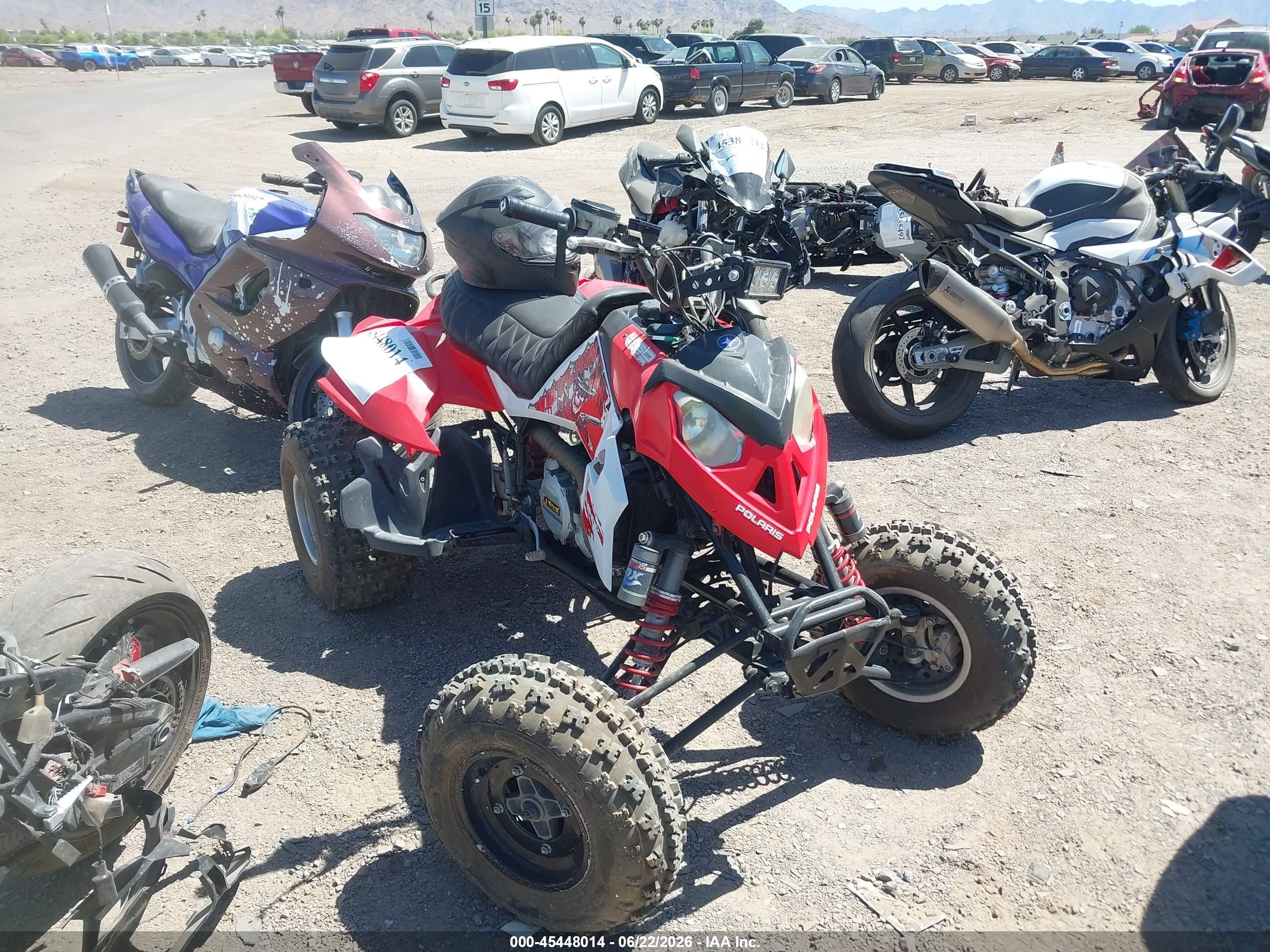 2008 Polaris OUTLAW VIN 4XAGJ45A28B306385 — IAAI salvage auction photo