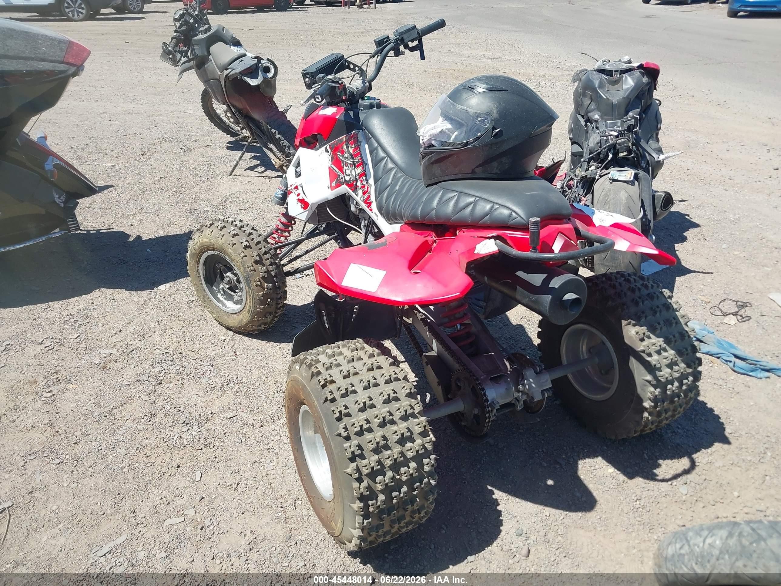 2008 Polaris OUTLAW VIN 4XAGJ45A28B306385 IAAI salvage auction — Unknown, Clear (Arizona), sold $800 on 2026-07-07 (photo 3)