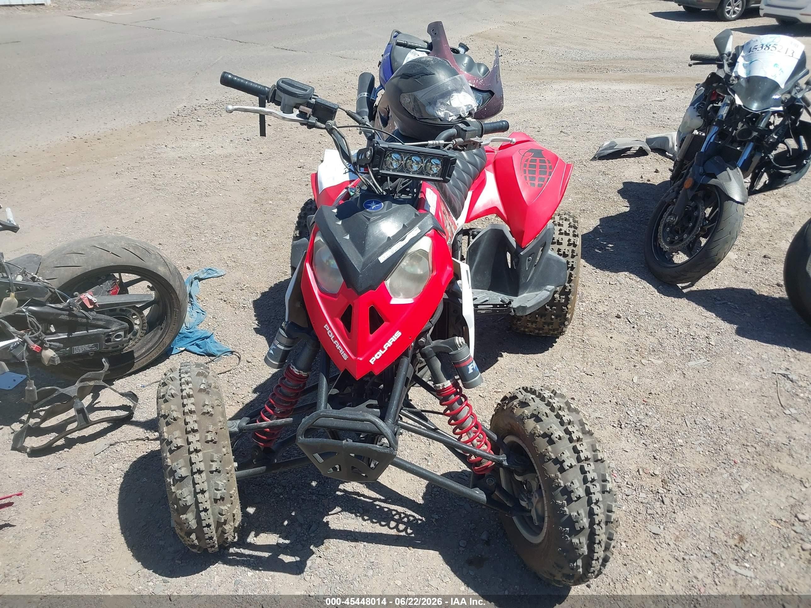 2008 Polaris OUTLAW VIN 4XAGJ45A28B306385 IAAI salvage auction — Unknown, Clear (Arizona), sold $800 on 2026-07-07 (photo 5)