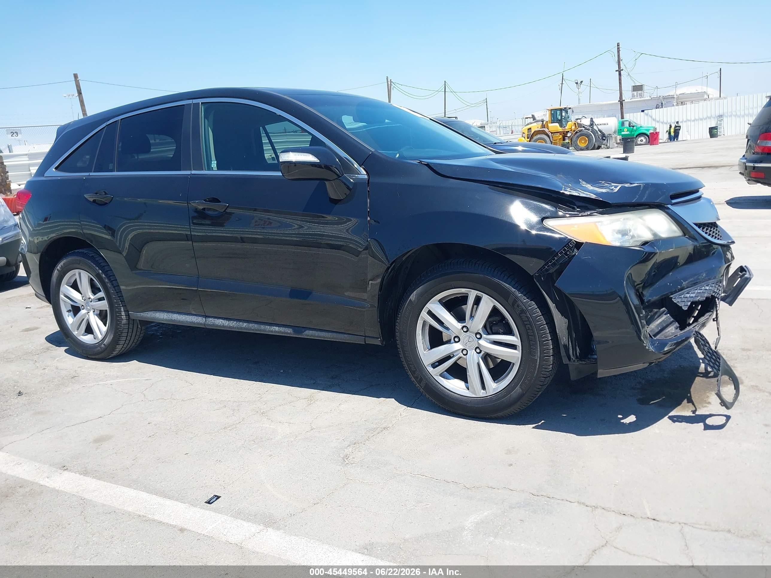 2014 Acura RDX VIN 5J8TB4H50EL021422 IAAI salvage auction — Front End, Salvage (California), sold $2,000 on 2026-07-10 (photo 1)