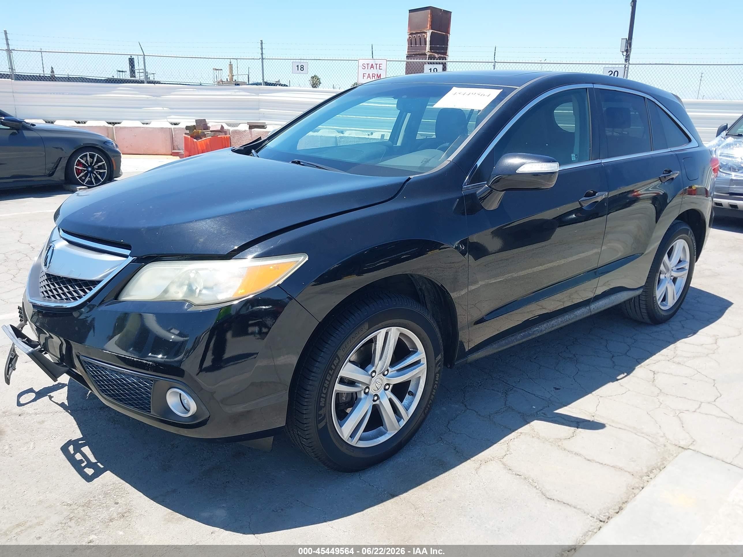 2014 Acura RDX VIN 5J8TB4H50EL021422 IAAI salvage auction — Front End, Salvage (California), sold $2,000 on 2026-07-10 (photo 2)