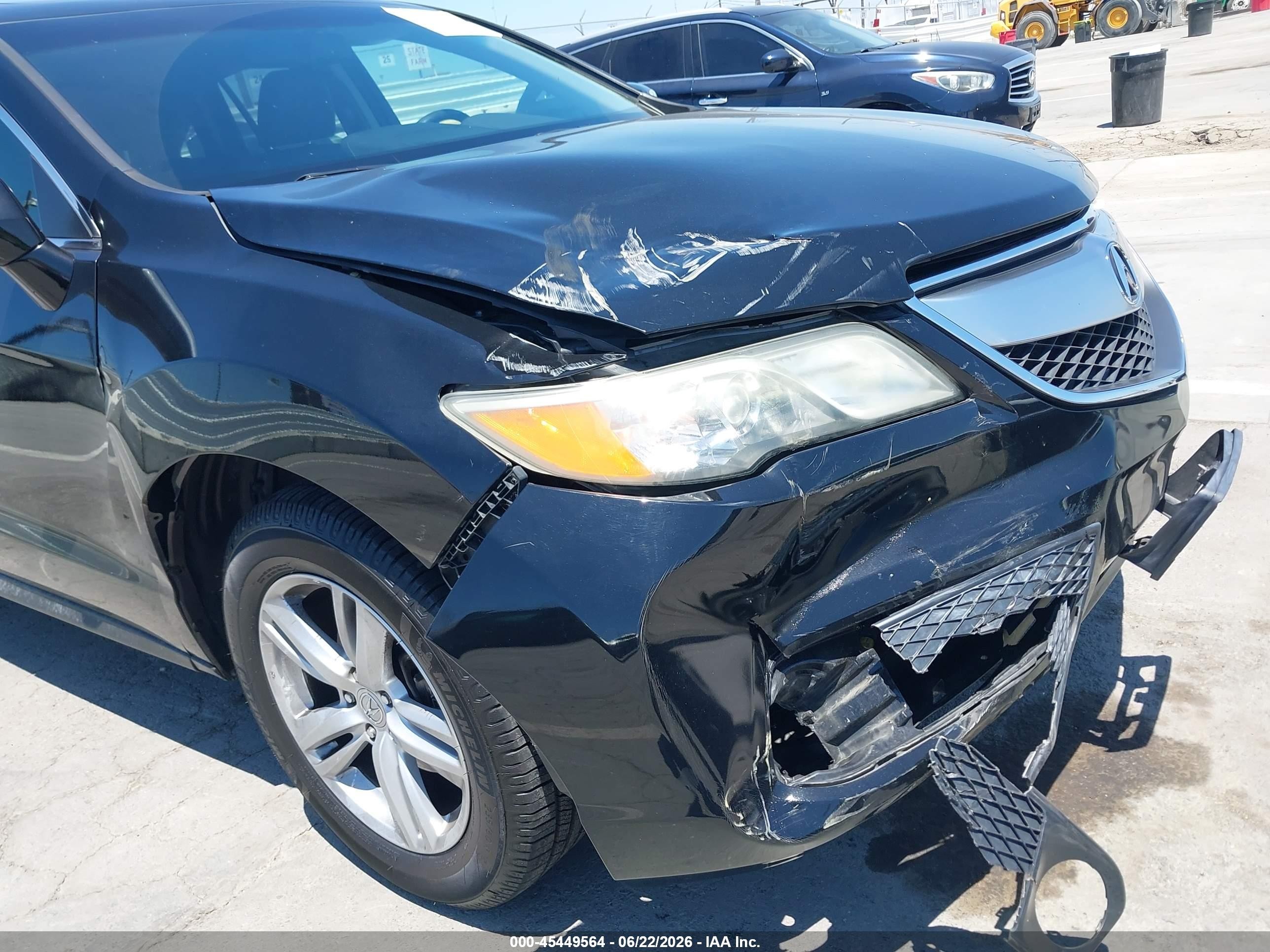 2014 Acura RDX VIN 5J8TB4H50EL021422 IAAI salvage auction — Front End, Salvage (California), sold $2,000 on 2026-07-10 (photo 6)