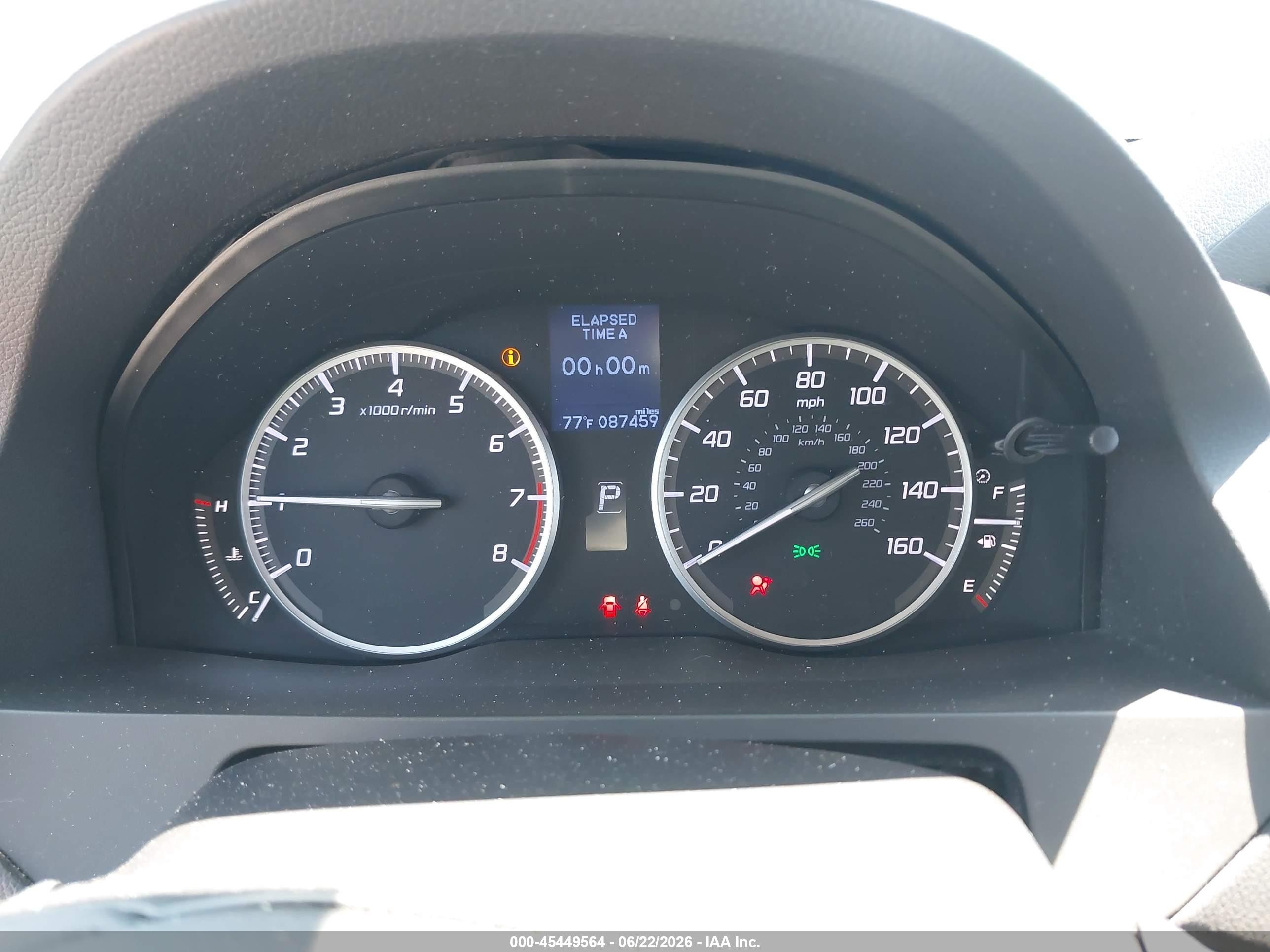 2014 Acura RDX VIN 5J8TB4H50EL021422 IAAI salvage auction — Front End, Salvage (California), sold $2,000 on 2026-07-10 (photo 7)