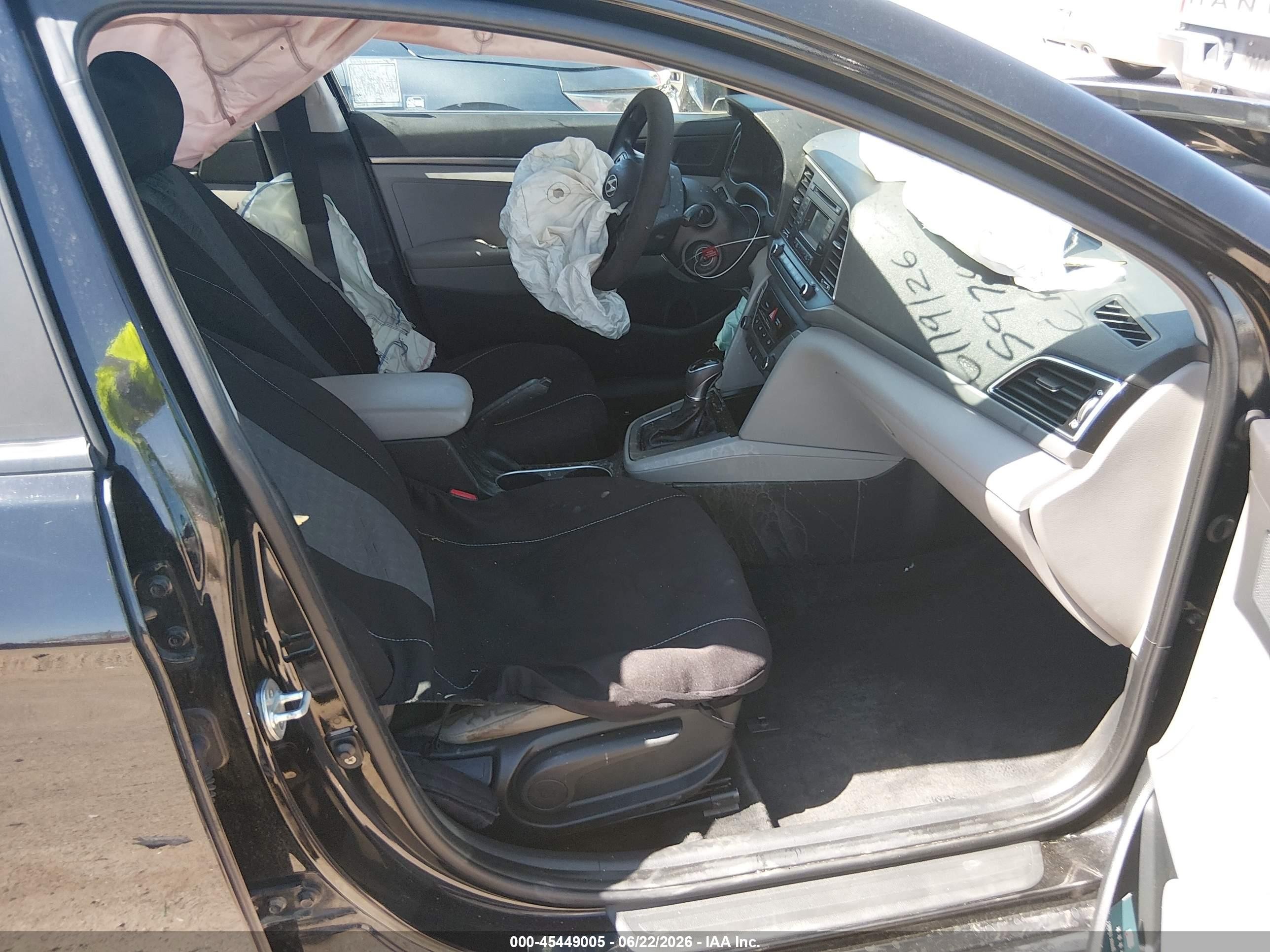 2017 Hyundai Elantra VIN KMHD74LF8HU422229 IAAI salvage auction — Front End, Salvage (Arizona), sold $525 on 2026-07-09 (photo 5)
