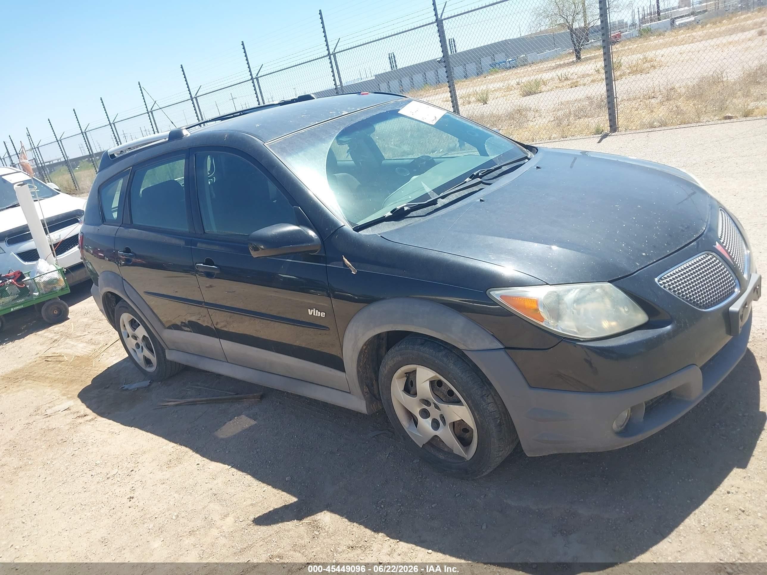 2005 Pontiac Vibe VIN 5Y2SL63855Z459712 IAAI salvage auction — Normal Wear, Clear-Dealer Only (Arizona), sold $800 on 2026-07-07 (photo 1)