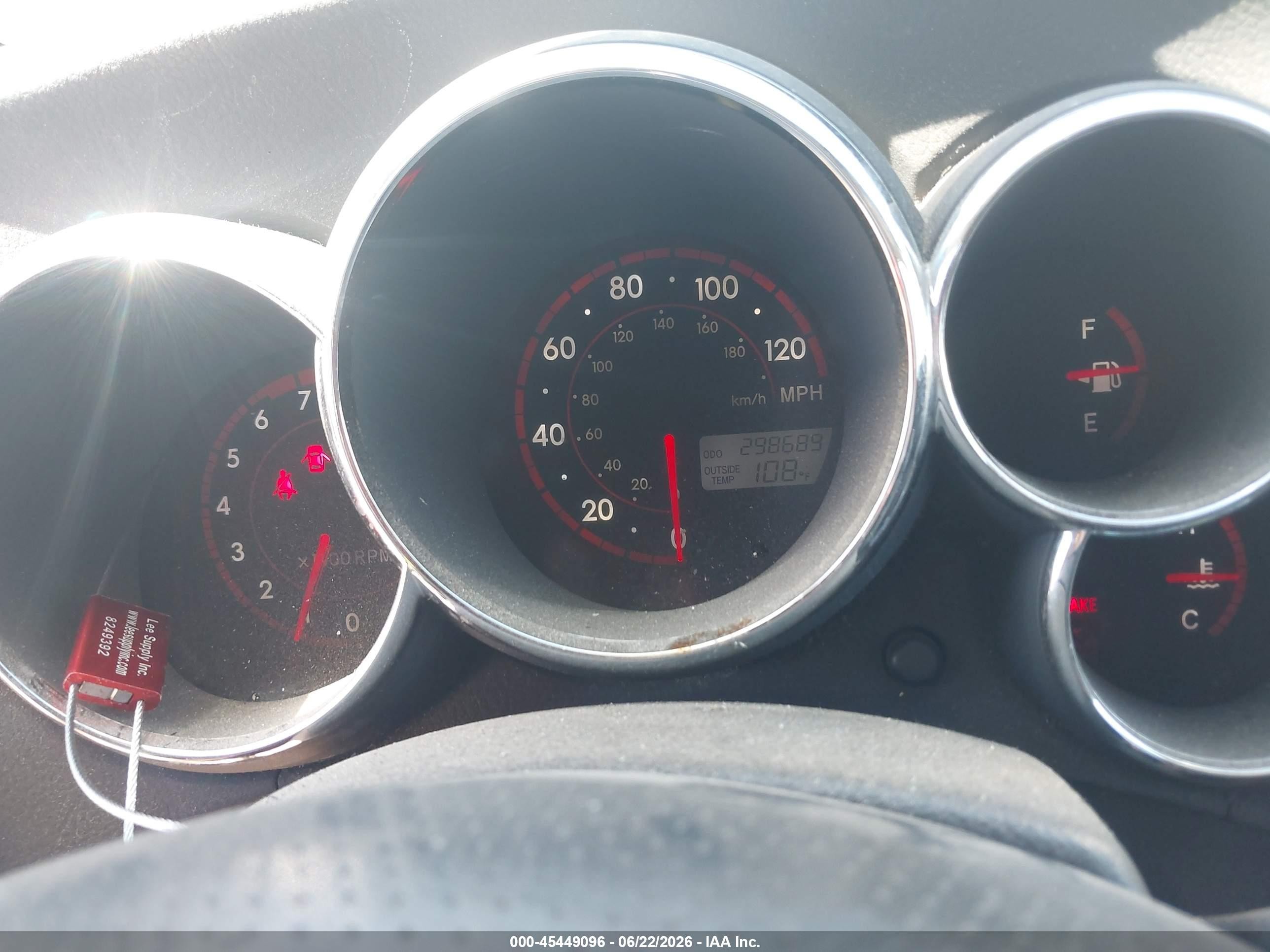 2005 Pontiac Vibe VIN 5Y2SL63855Z459712 IAAI salvage auction — Normal Wear, Clear-Dealer Only (Arizona), sold $800 on 2026-07-07 (photo 7)