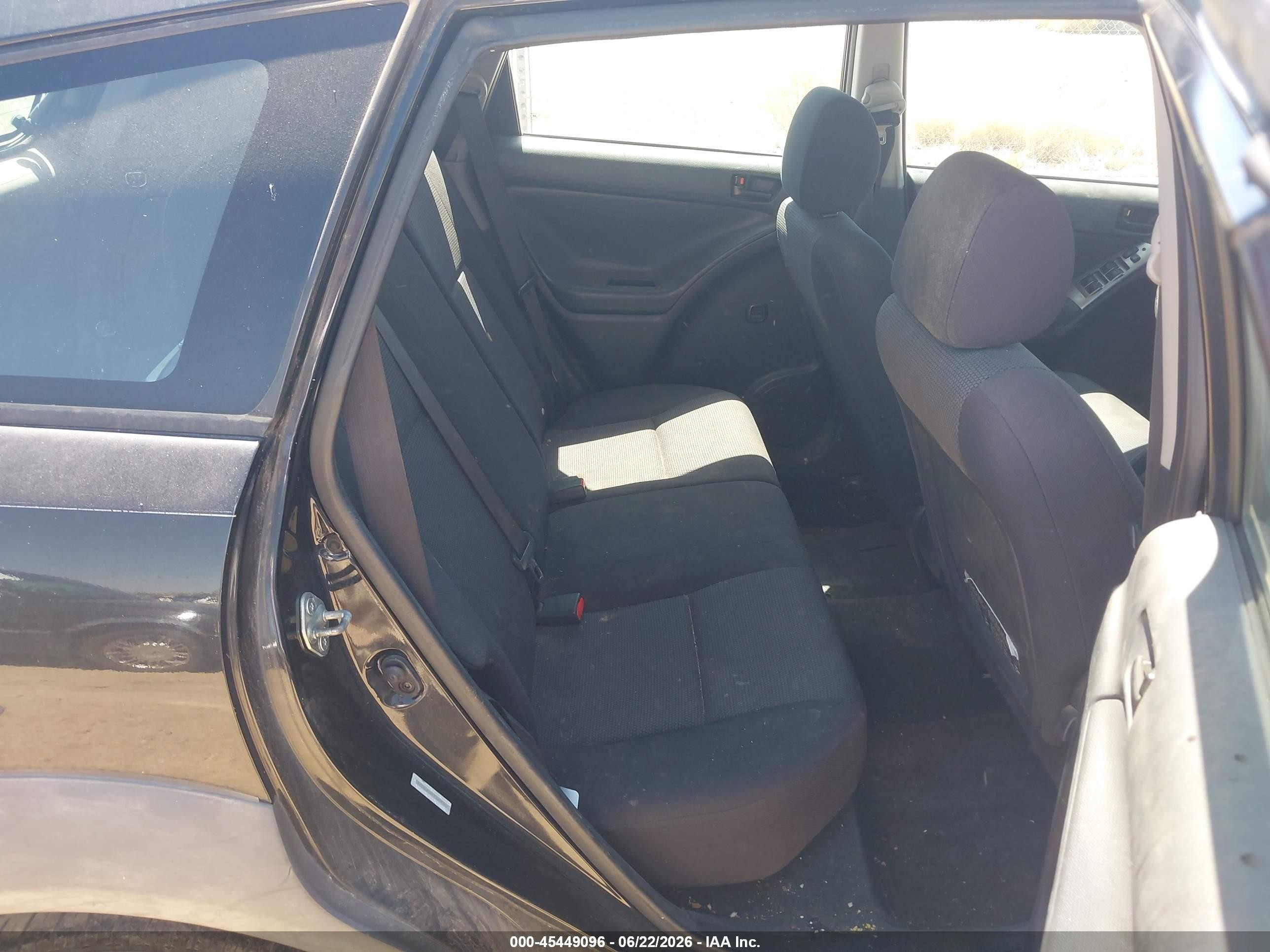 2005 Pontiac Vibe VIN 5Y2SL63855Z459712 IAAI salvage auction — Normal Wear, Clear-Dealer Only (Arizona), sold $800 on 2026-07-07 (photo 8)