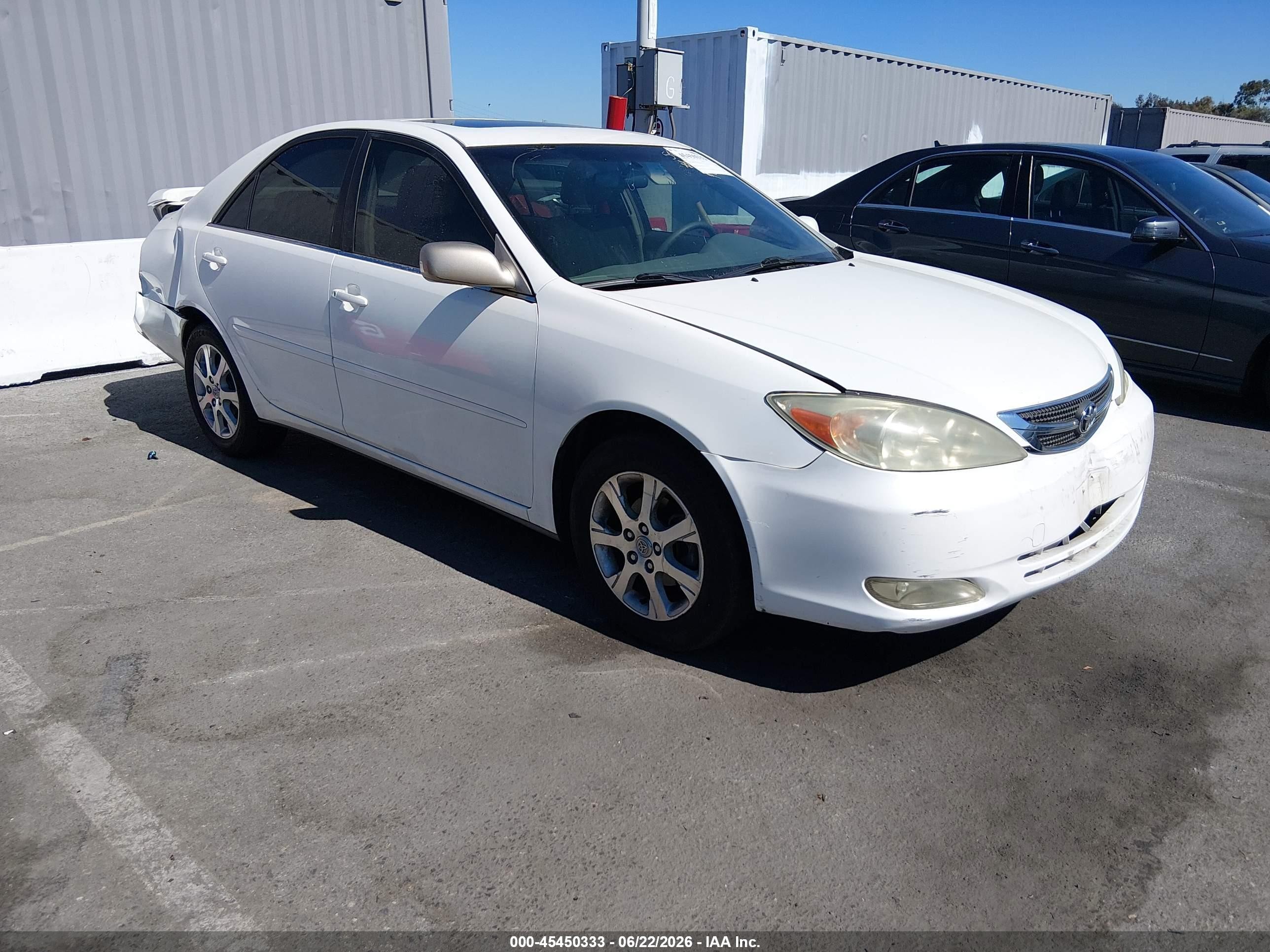 2004 Toyota Camry VIN JTDBE32K140276929 IAAI salvage auction — Normal Wear, Salvage (California), sold $600 on 2026-07-09 (photo 1)